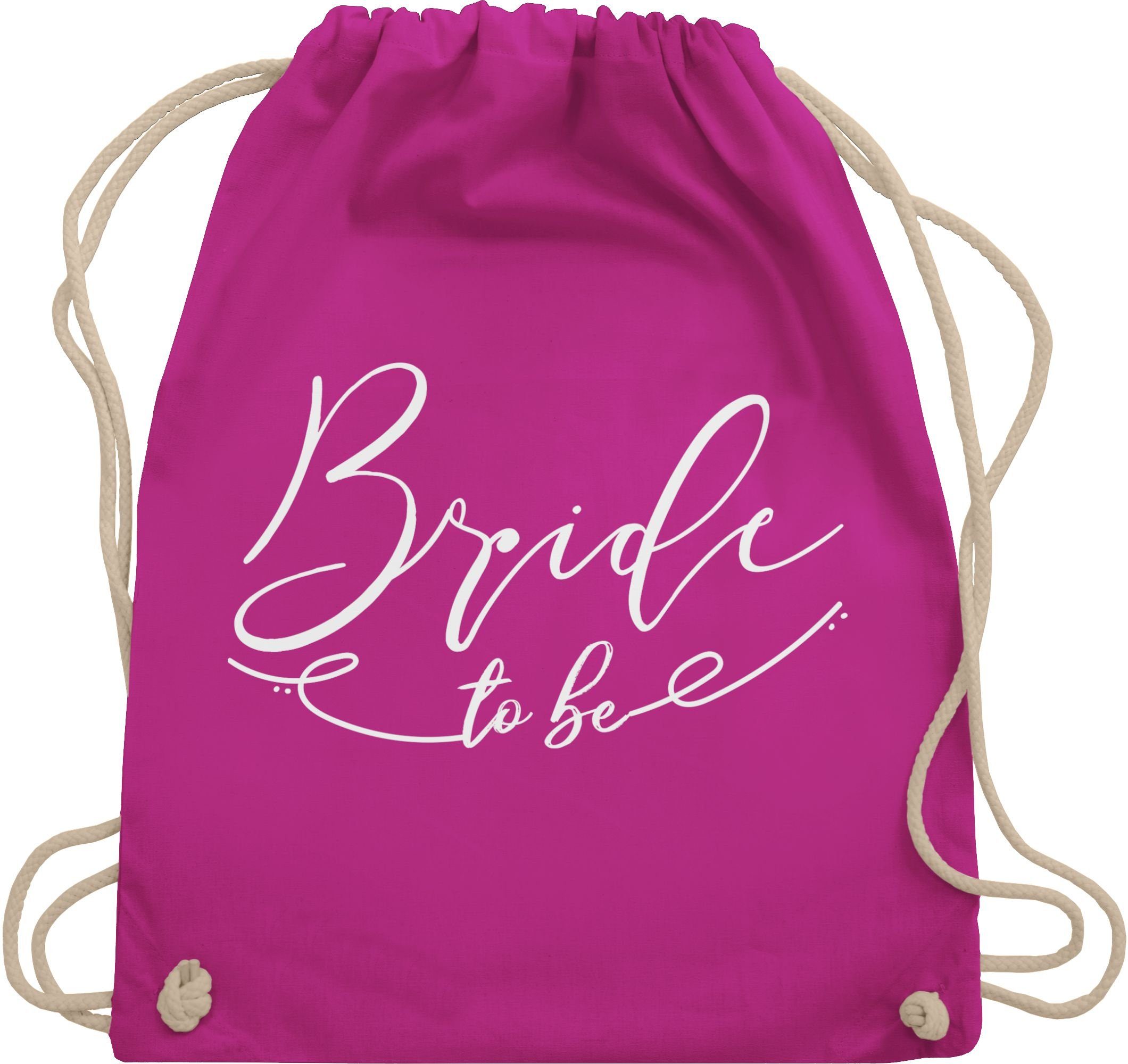 Turnbeutel Bride to be mit Linie