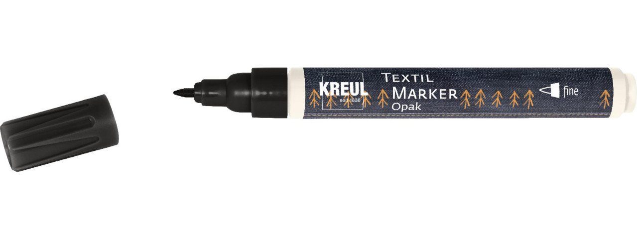 Pébéo 7A Marker Für Stoffe – Opak, Runde Spitze 4 Mm, Pastellblau, Waschbar Bei 40°C