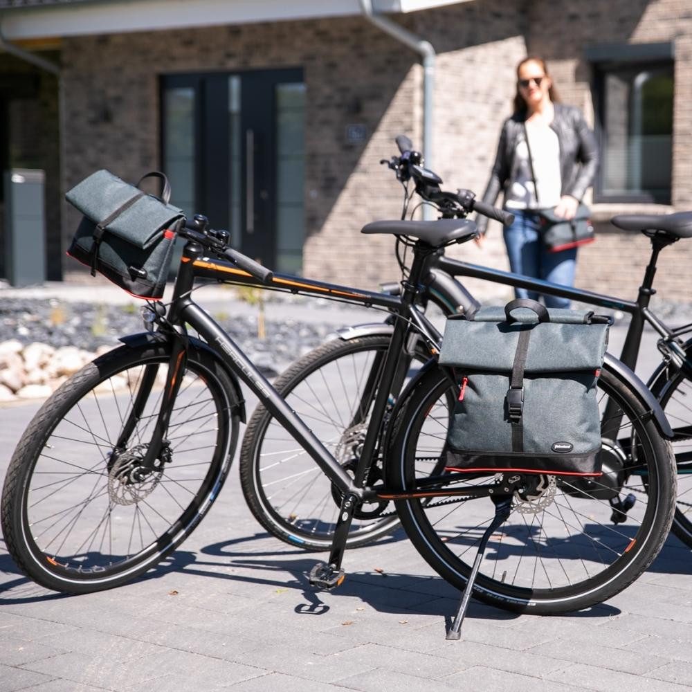 Haberland Fahrradtasche Shoppertasche Haberland eMotion anthrazit, 38x40x13cm, 20 ltr