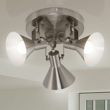 Briloner Leuchten Deckenspot, Leuchtmittel nicht inklusive, Decken Spot Rondell Leuchte Wohn Zimmer Strahler Lampe