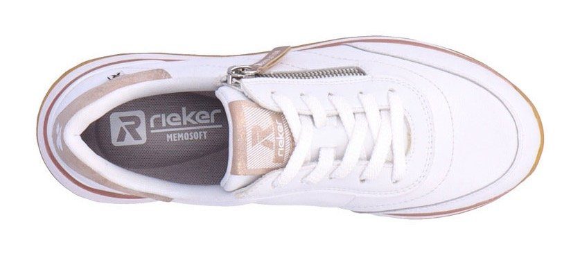 Details, EVOLUTION kontrastfarbenen G Rieker Sneaker Weite mit