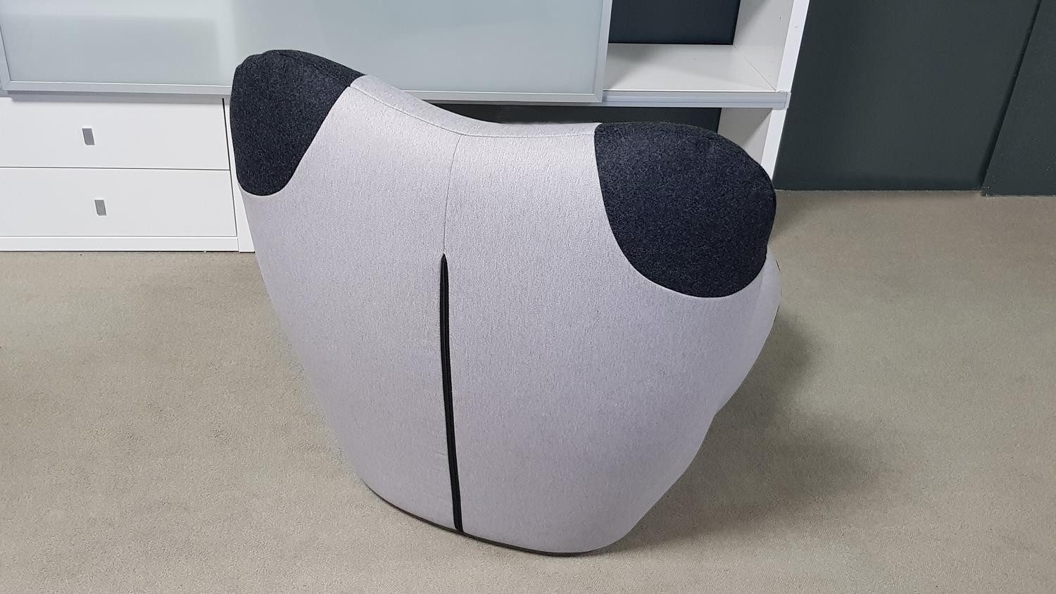 freistil ROLF BENZ Sessel Sessel mit Hocker Pandabär ROLF BENZ freistil 171 signalgrau schwarz