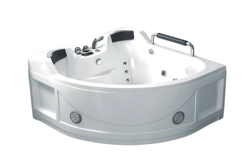 Xlmoebel Whirlpool-Badewanne Blubberbad Hydromassagewanne in Weiß aus hochwertigem Acryl, Made in Europa
