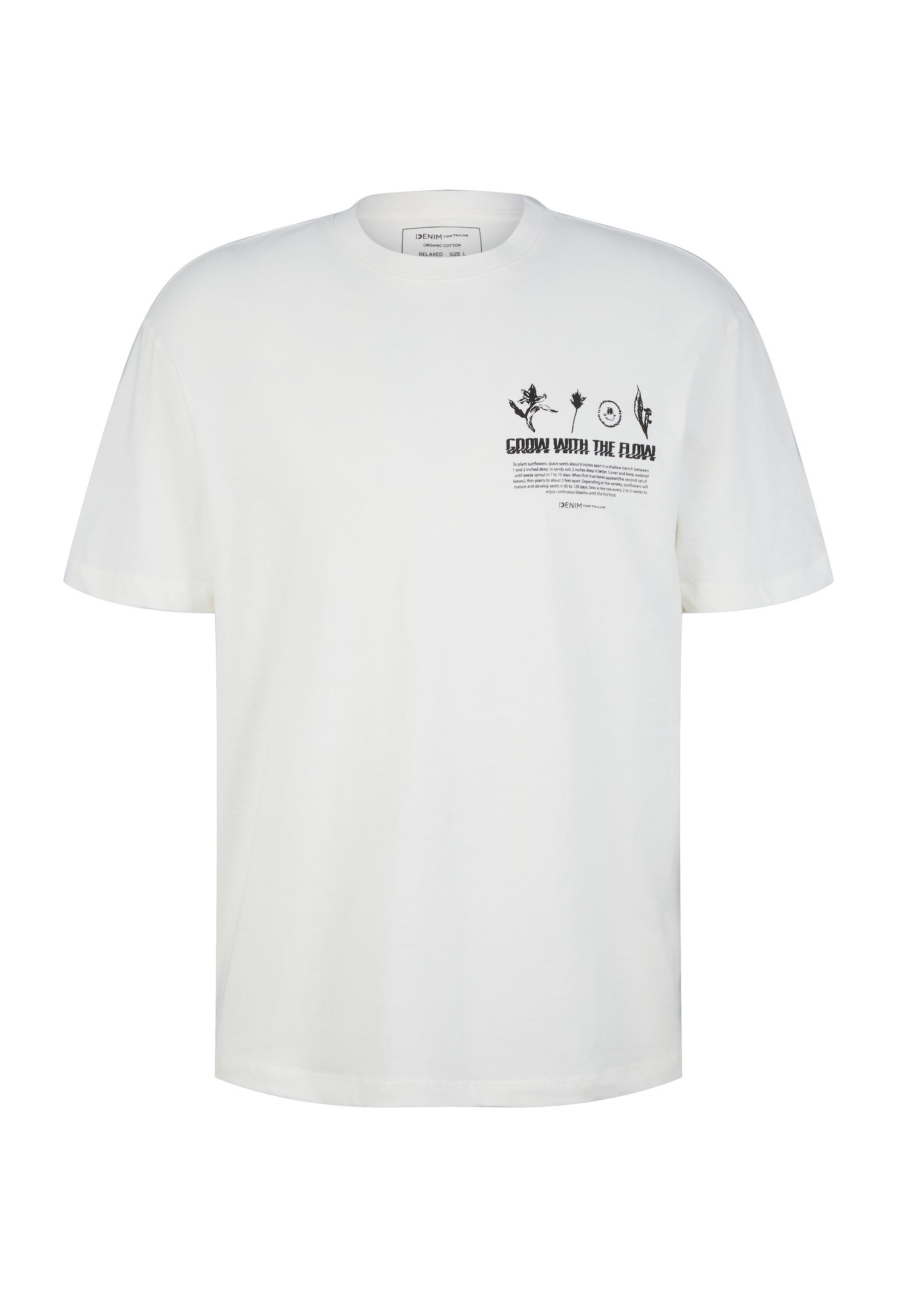 TOM TAILOR T-Shirt T-Shirt Kurzarmshirt weiß (1-tlg)