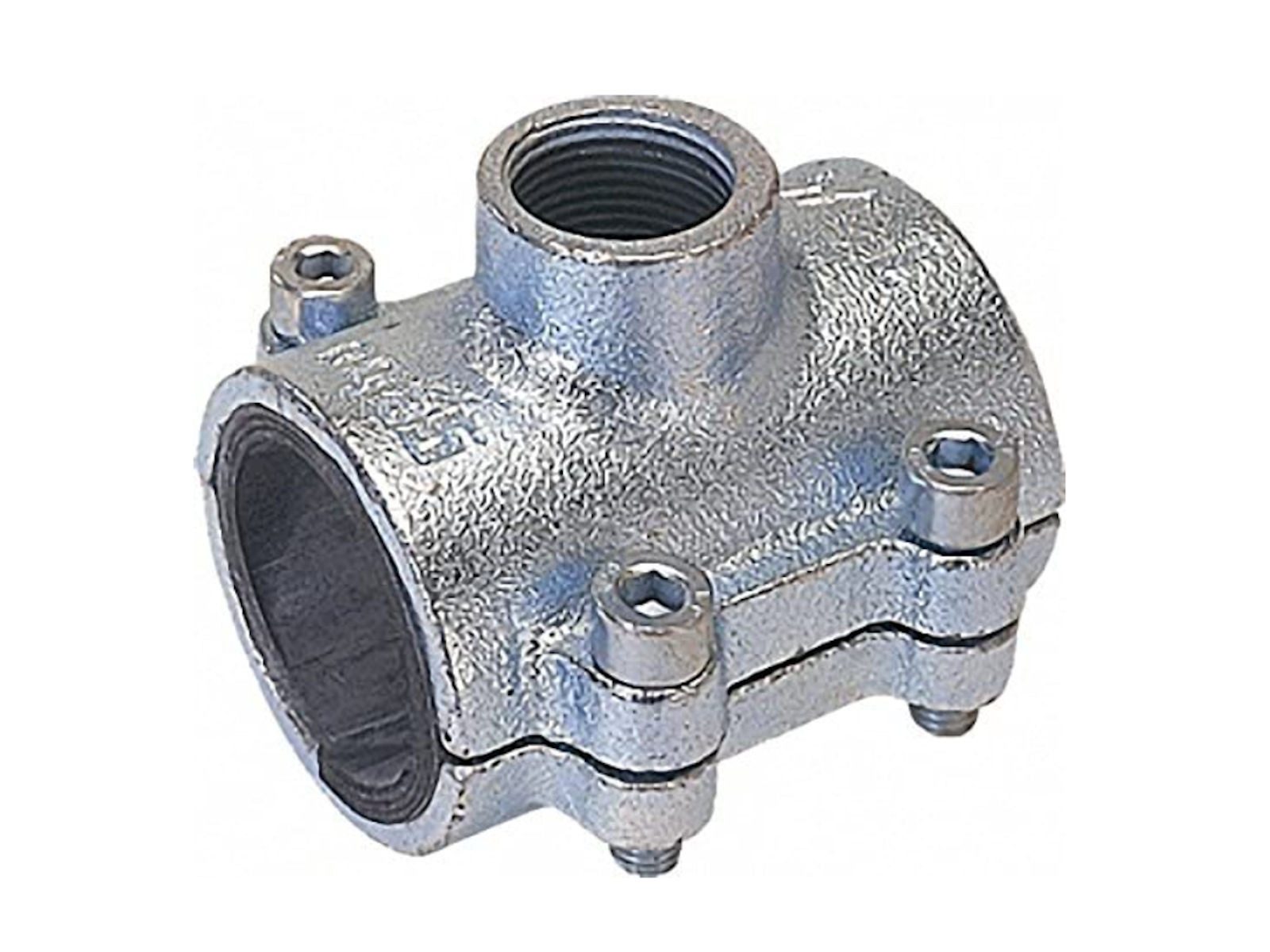 GEBO Gewindefitting Anbohrschelle Typ ANB, Abgang mit IG für Stahlrohr, Ø 17,2 mm x IG 3/8 Zoll