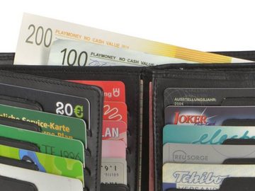 Esquire Geldbörse Harry, Geldbeutel, Herrenbörse, mit RFID Schutz, Leder, 25 Kartenfächer