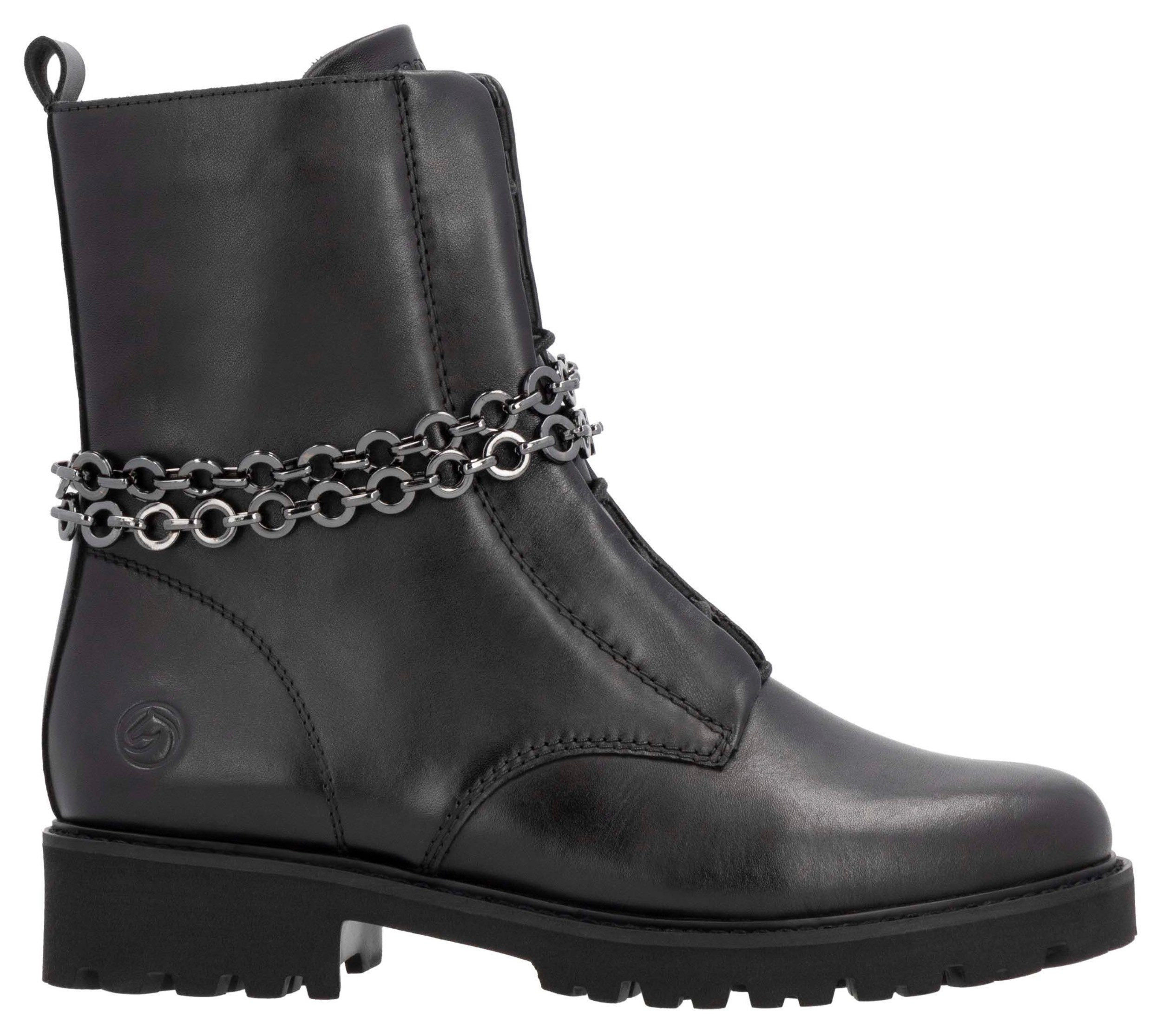 Remonte Stiefelette, Blockabsatz, Boots mit abnehmbarer Zierkette günstig online kaufen