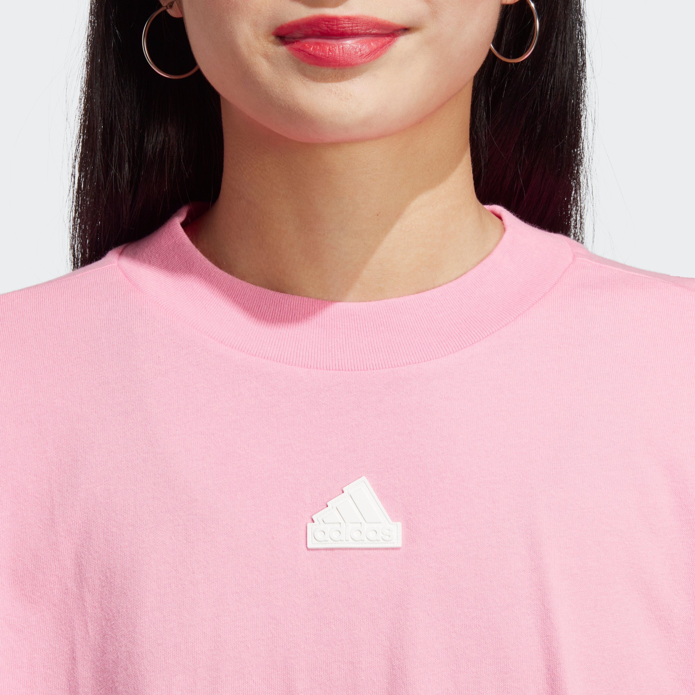 Pink T-Shirt 3-STREIFEN Bliss Sportswear ICONS FUTURE adidas