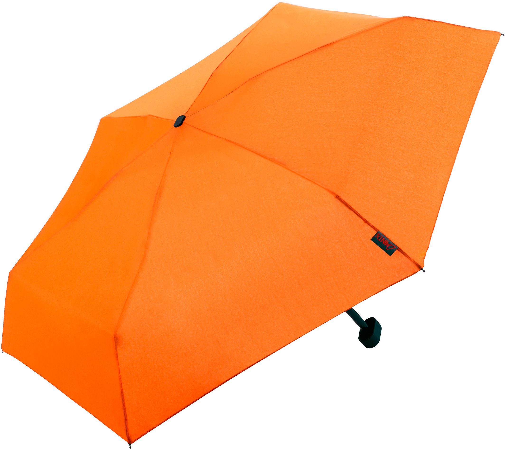 Beliebtes Sonderpreis-Schnäppchen EuroSCHIRM® Taschenregenschirm und kurz, cm extra Dainty, ca. 49 Länge: 15,5 ca. orange, (geschlossen) (geöffnet), flach
