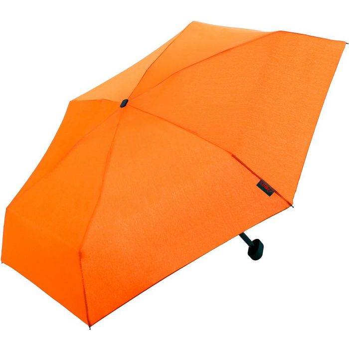 EuroSCHIRM® Taschenregenschirm Dainty orange extra flach und kurz
