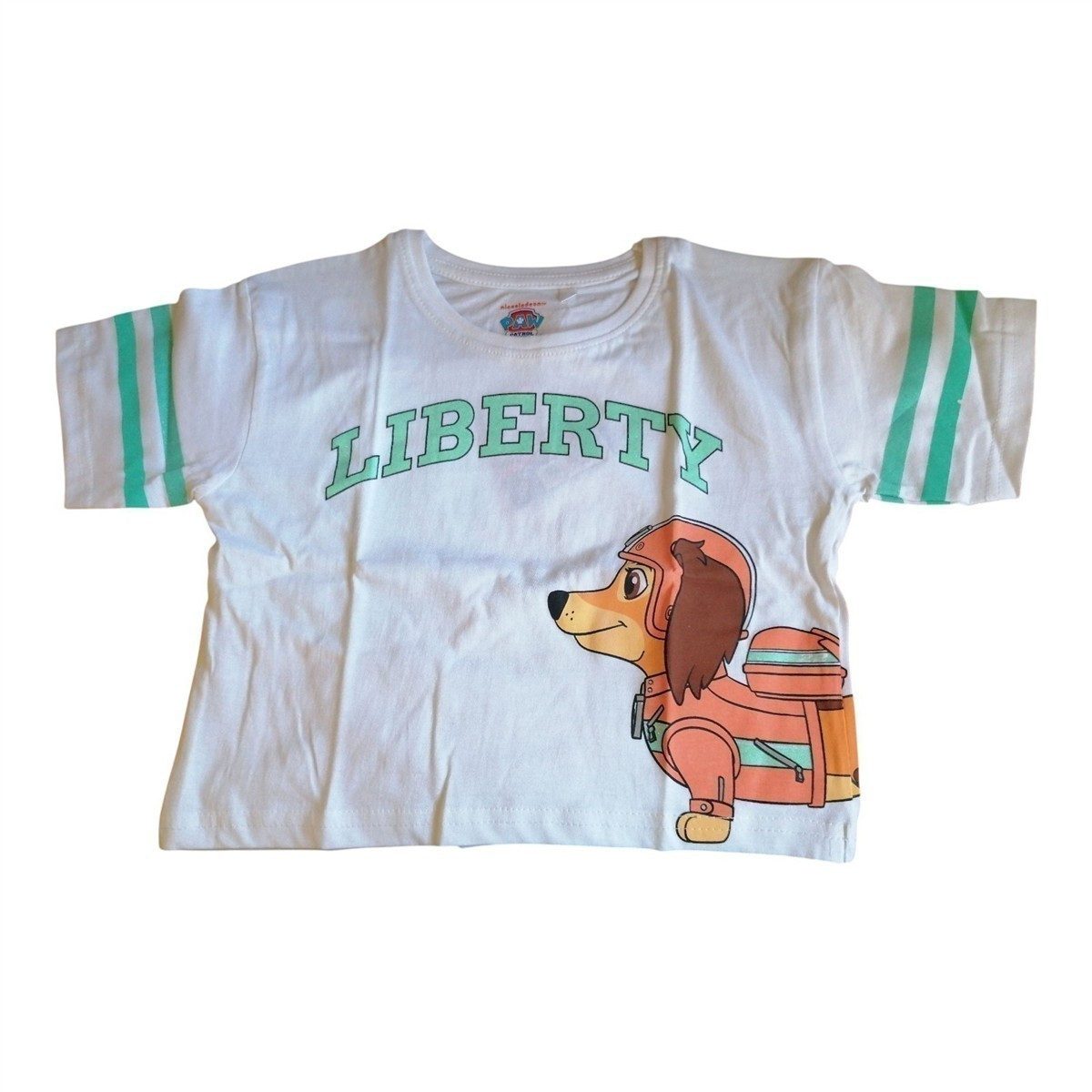T-Shirt Crop Top „Skye & Glitter - Liberty“ – Bauchfrei