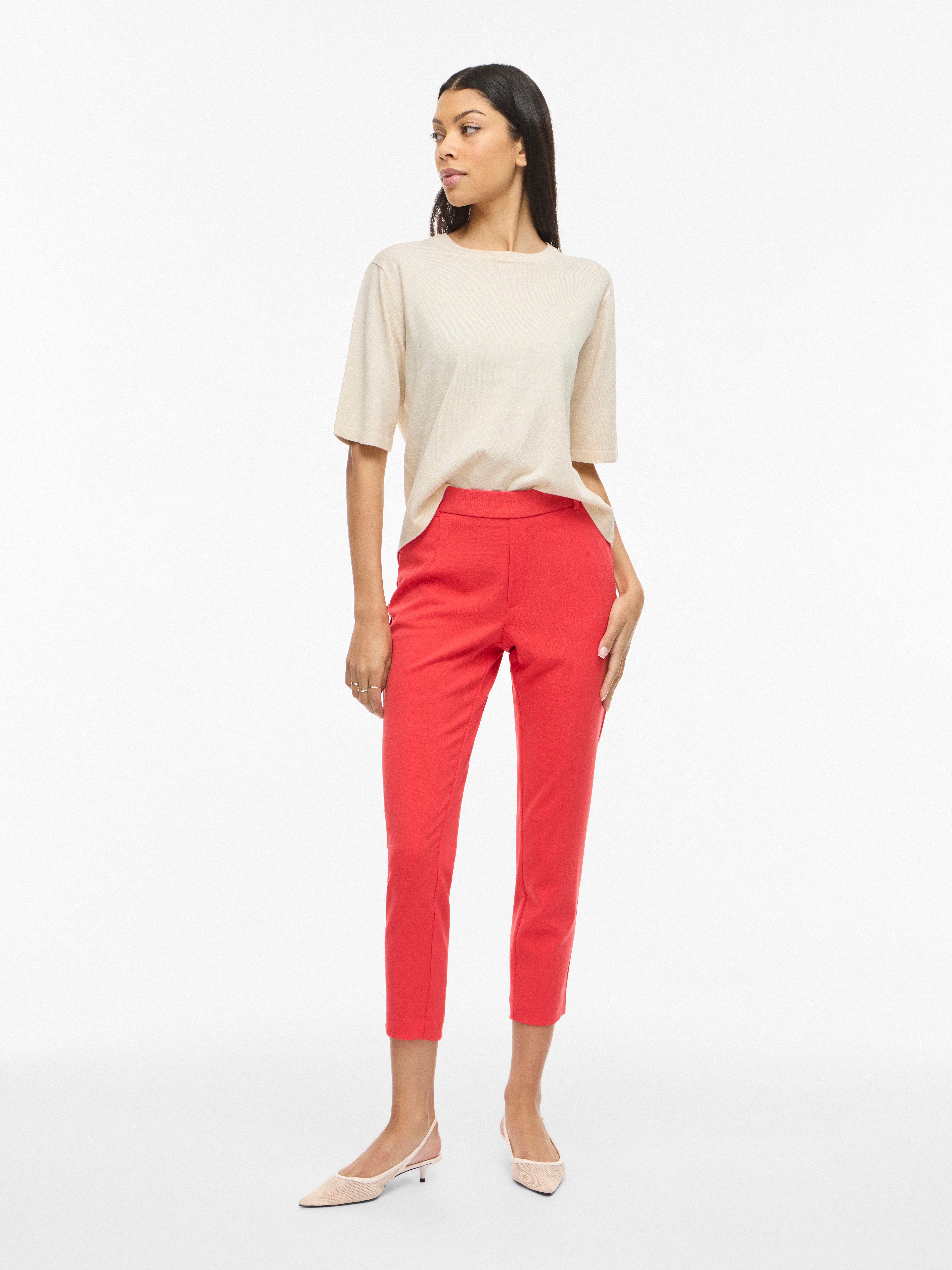 Vila Kurzarmpullover VIMALU O-NECK 2/4 KNIT TOP-NOOS