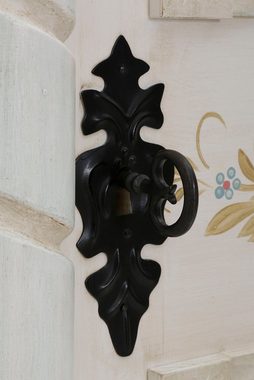 Home affaire Drehtürenschrank »Taunus« aus massivem Fichtenholz, mit dekorativen Blumenprint auf den Fronten, Höhe 189 cm
