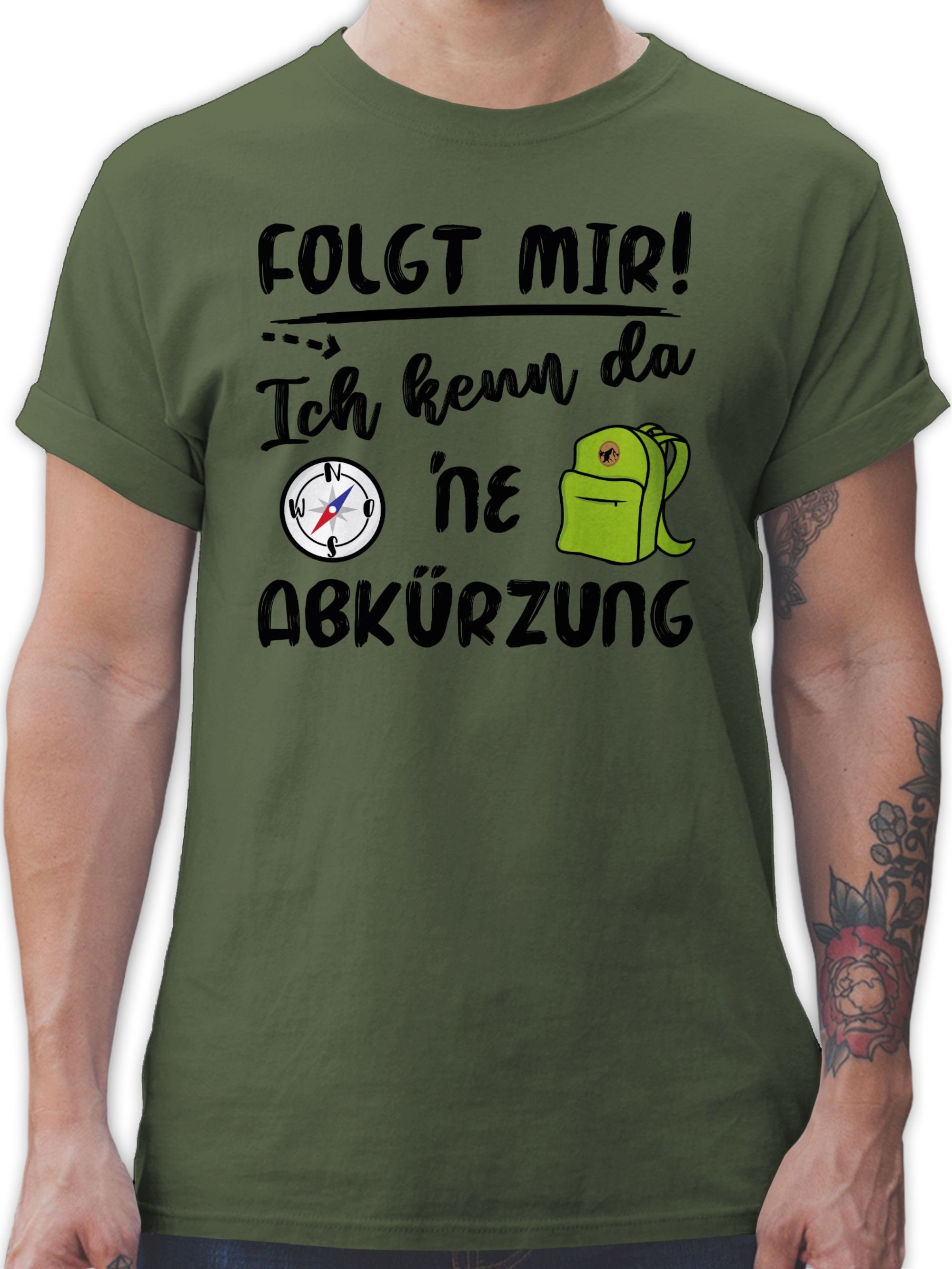 02 Shirtracer da Folgt T-Shirt ich schwarz Army Outfit Hobby mir ne Abkürzung kenn Grün