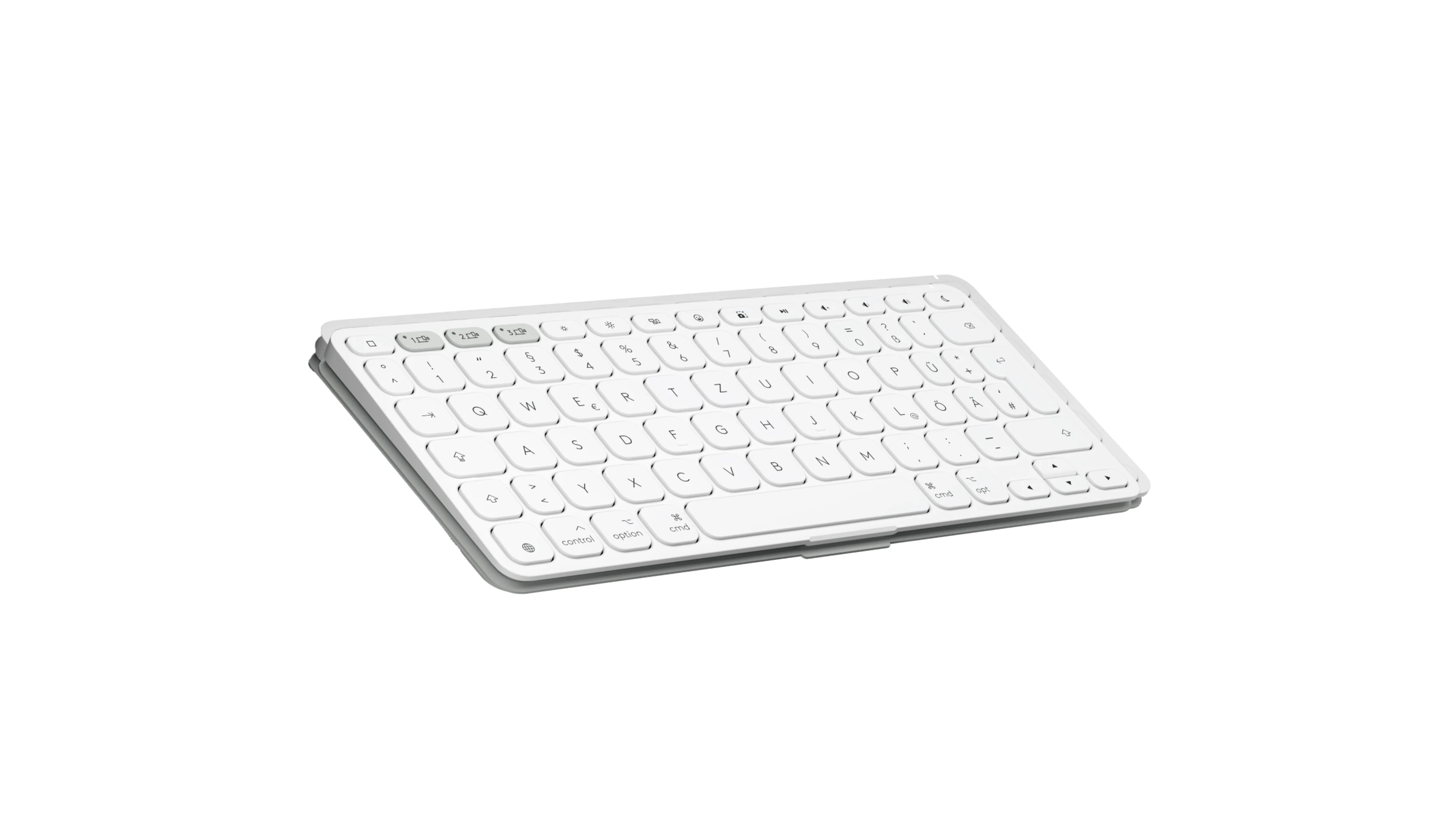 Logitech Keys-To-Go 2 - PALE GREY - DEU - BT - N/A - WESTMID-511-APPLE Gaming-Tastatur (Bluetooth Low Energy technology)