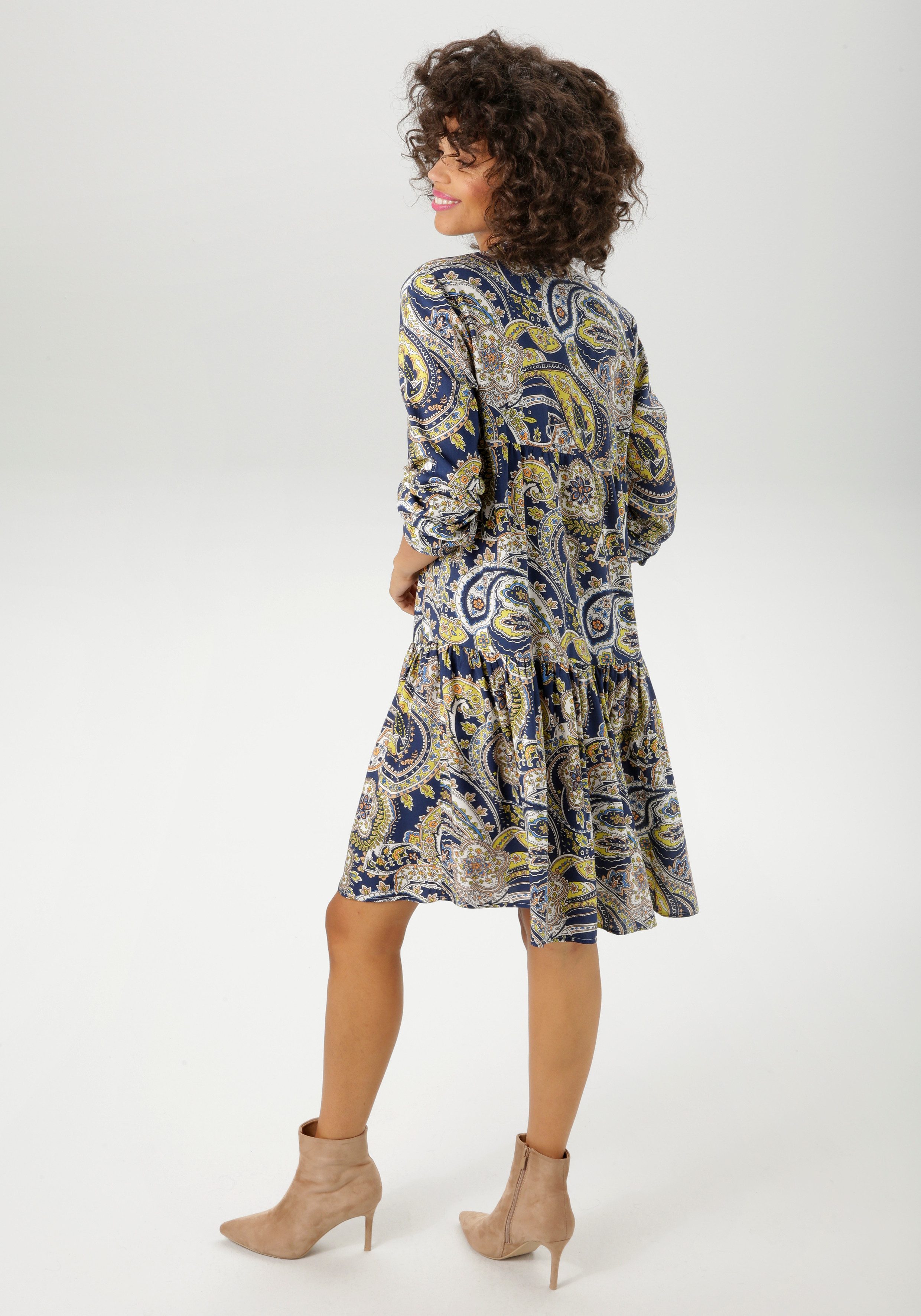 Aniston CASUAL Blusenkleid mit fantasievollem Paisley-Druck