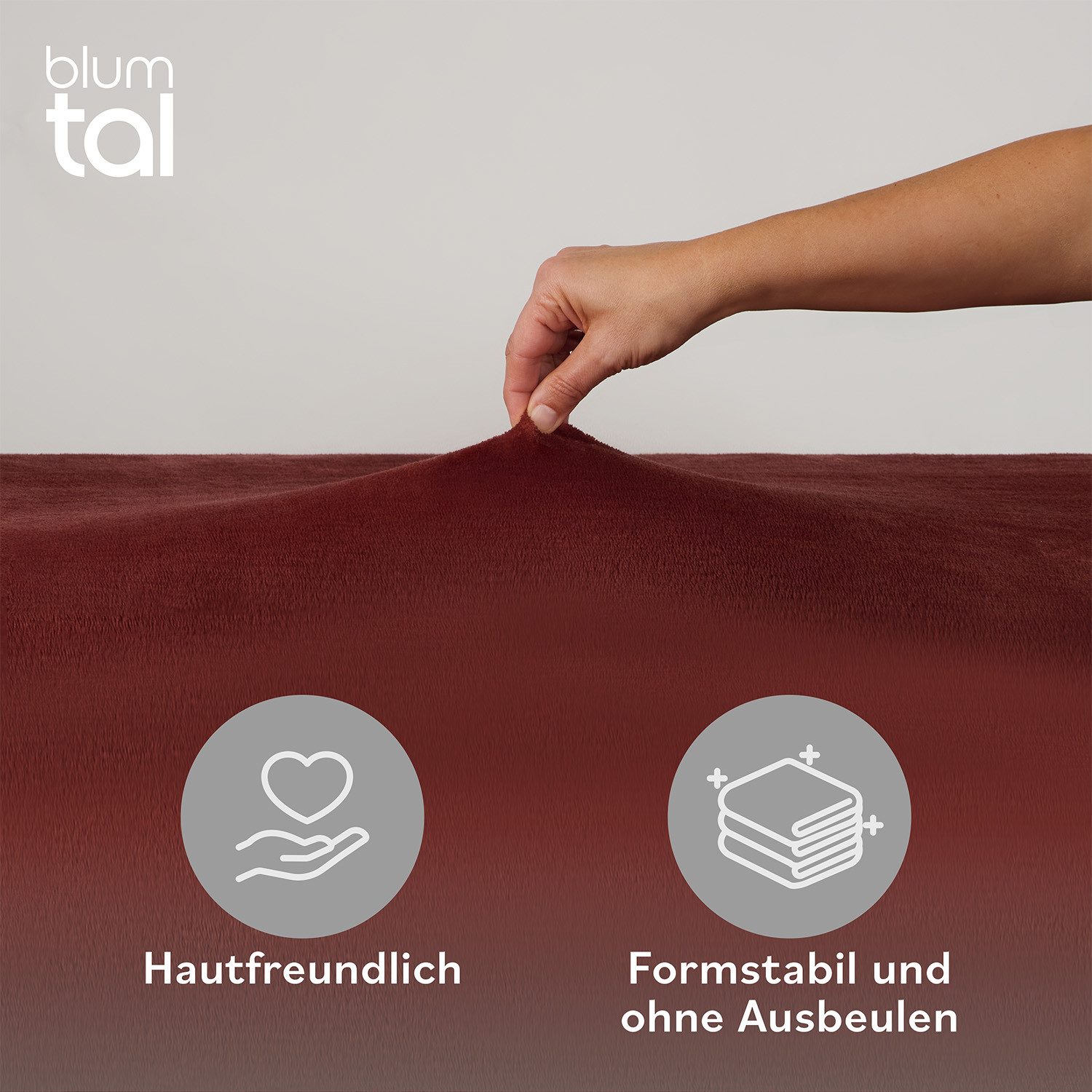 Blumtal Spannbettlaken Spannbettlaken Cashmere Touch - Oeko-TEX zert. Bettlaken, Winter - Plüsch Spannbettlaken aus Mikrofaser – Bild 3 von 5