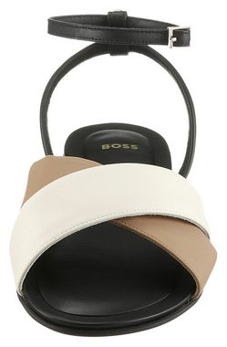 BOSS Millie Riemchensandalette, Sommerschuh, Sandale, Blockabsatz, mit verstellbarem Riemchen