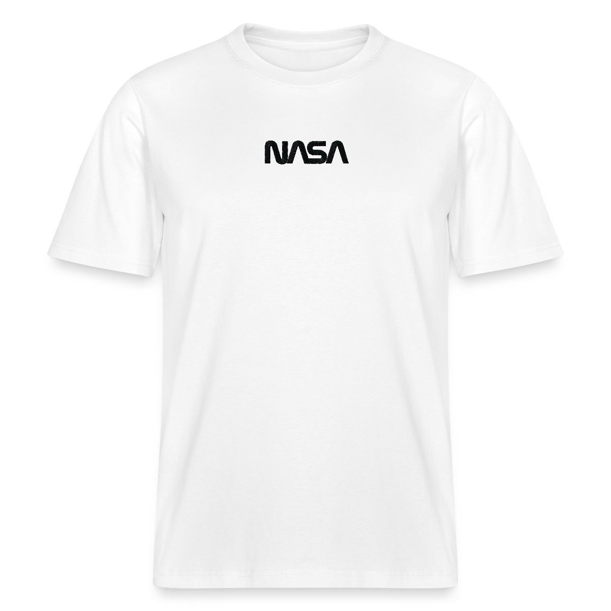 T-Shirt NASA Logo Schwarz Stick Relaxed Fit Unisex T-Shirt