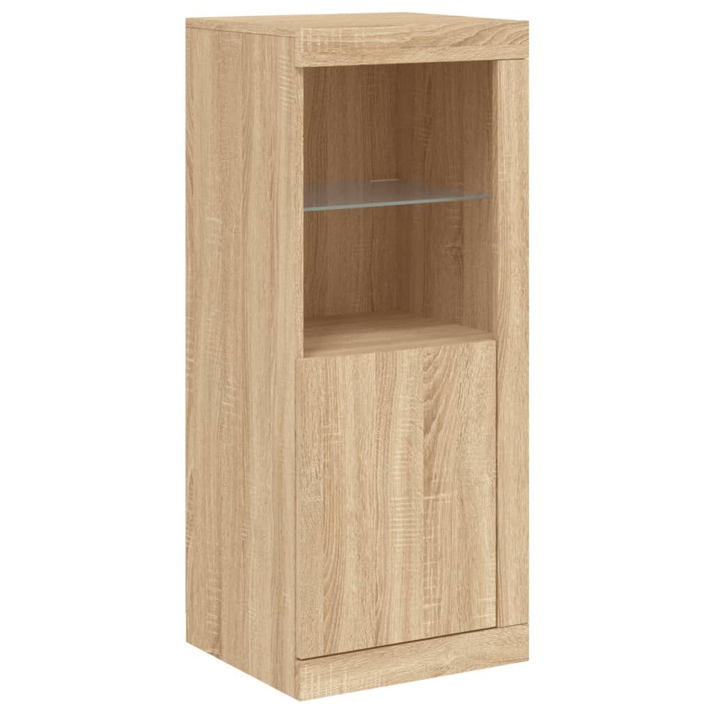 vidaXL Sideboard Sideboard mit LED-Leuchten Sonoma-Eiche günstig online kaufen