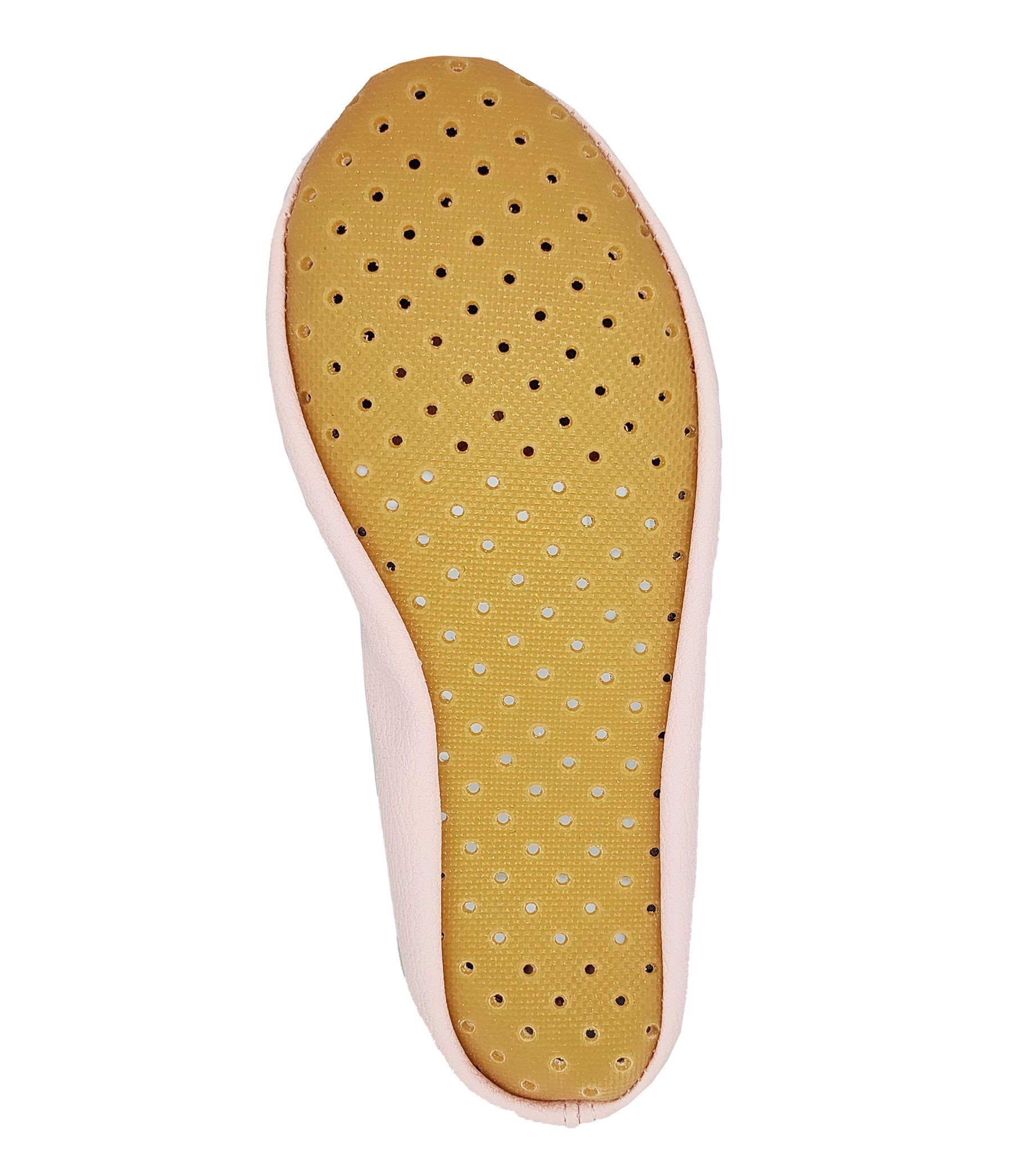 Beck Schläppchen Chance aus veganem Leder, perforierte Gummisohle Gymnastikschuh Sehr robust - perforierte Laufsohle
