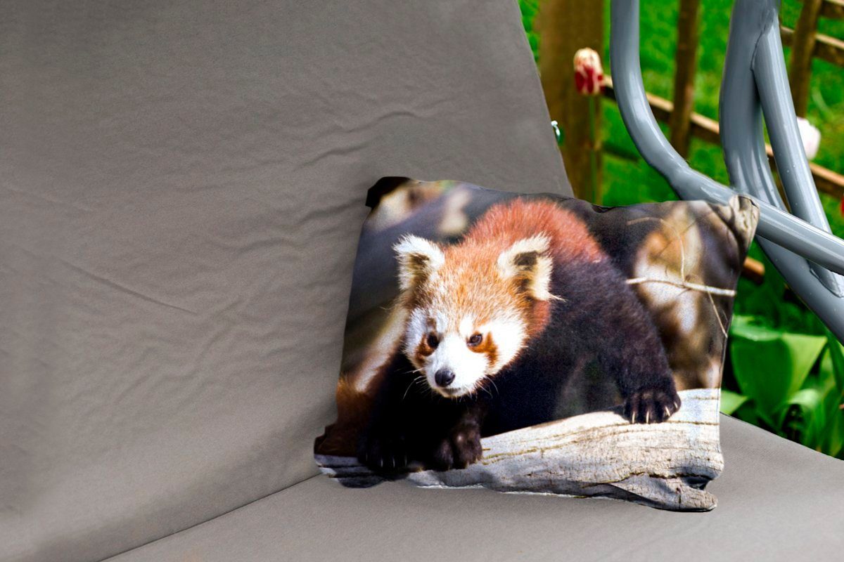 MuchoWow Dekokissen Roter Panda - Kissenhülle Tier, Polyester, Rüssel Dekokissenbezug, - Outdoor-Dekorationskissen