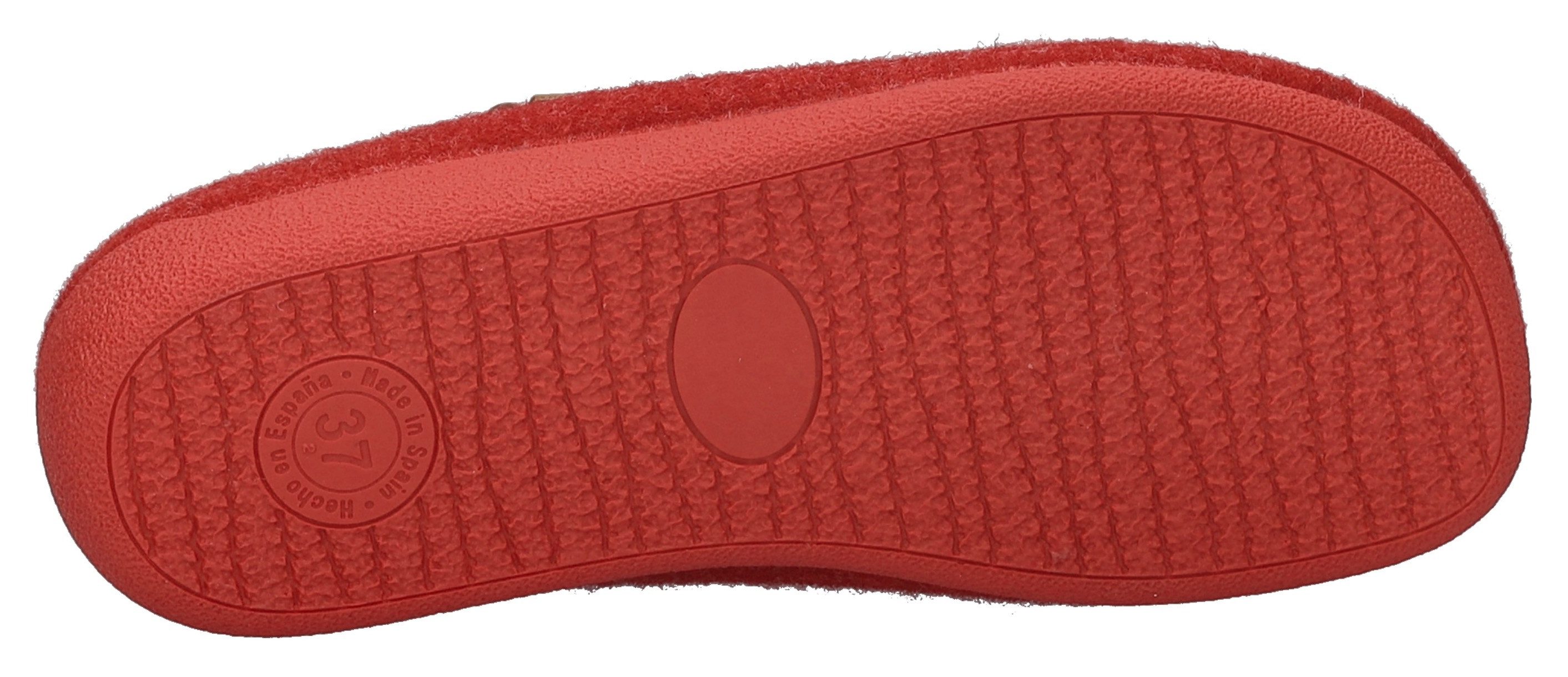 Josef Seibel Cara 02 Hausschuh Pantoffel, Slipper mit bunter Verzierung