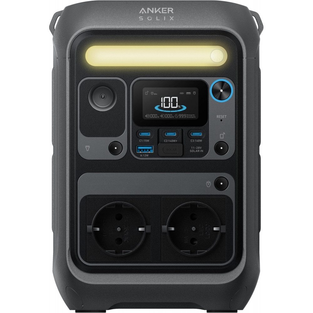 Anker Anker SOLIX C300X AC PowerStation 288Wh 0% Mwst. Powerstation Dieses Angebot ist mit 0% Mwst. gemäß §12, Abs. 3 UstG ausgewiesen und richtet sich ausschließlich an Endverbraucher (1 St), Schnelle Zwei-Wege-Aufladung schwarz