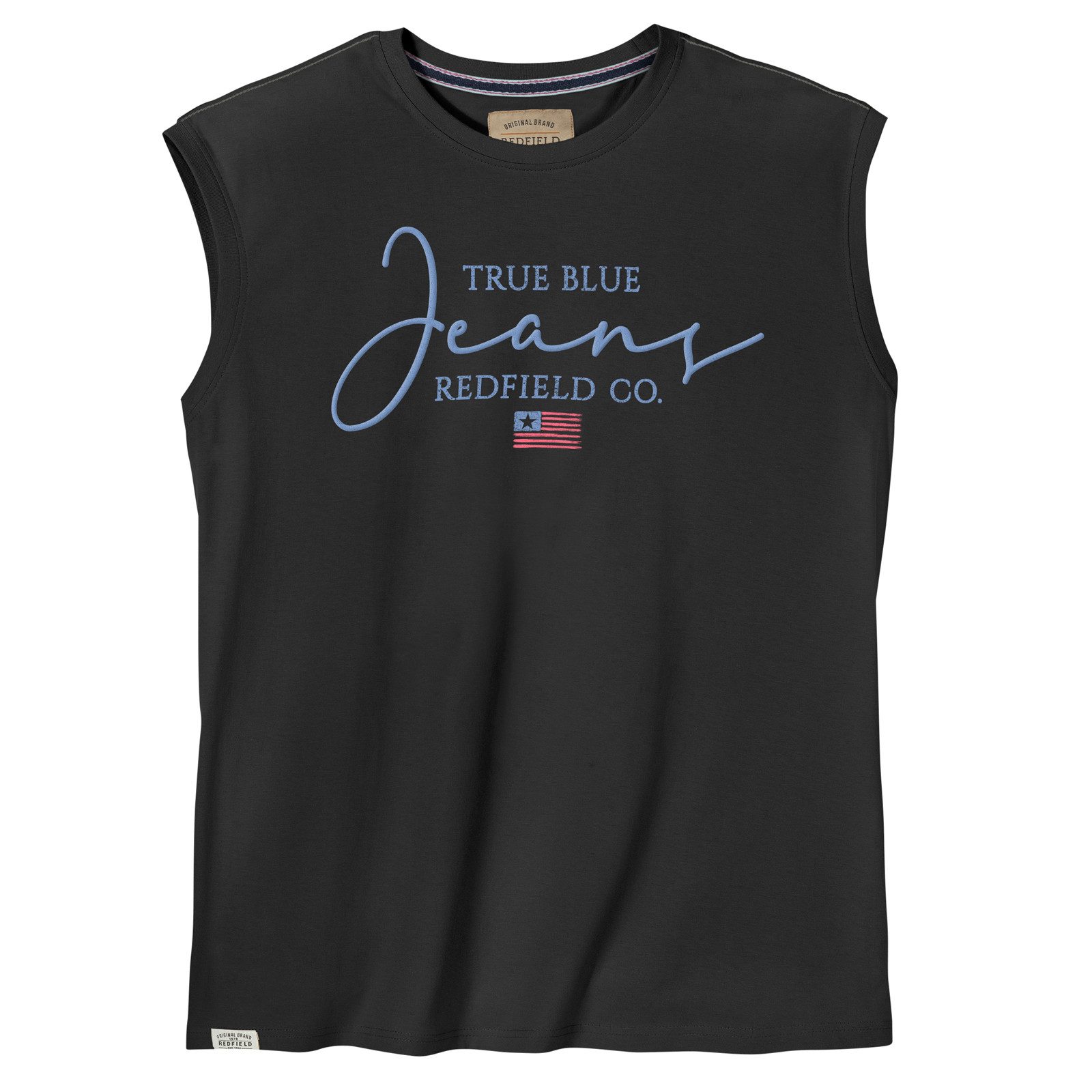 redfield Muscleshirt Redfield Übergrößen Muskelshirt Print Jeans schwarz günstig online kaufen
