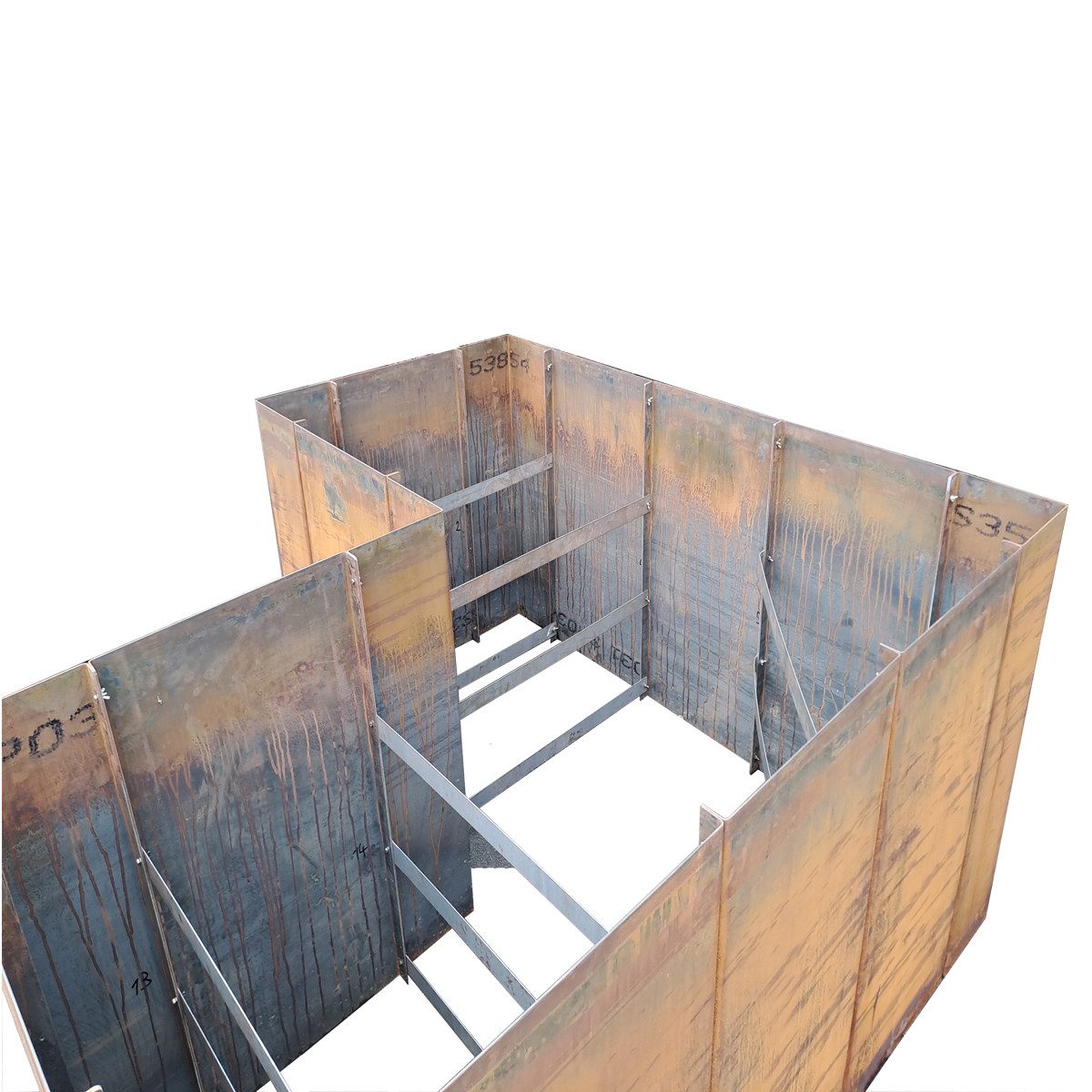 EdelrostPassion Hochbeet, L-Form, Edelrost, Metal, Cortenstahl, Länge:200-350,B:150, H:60,80