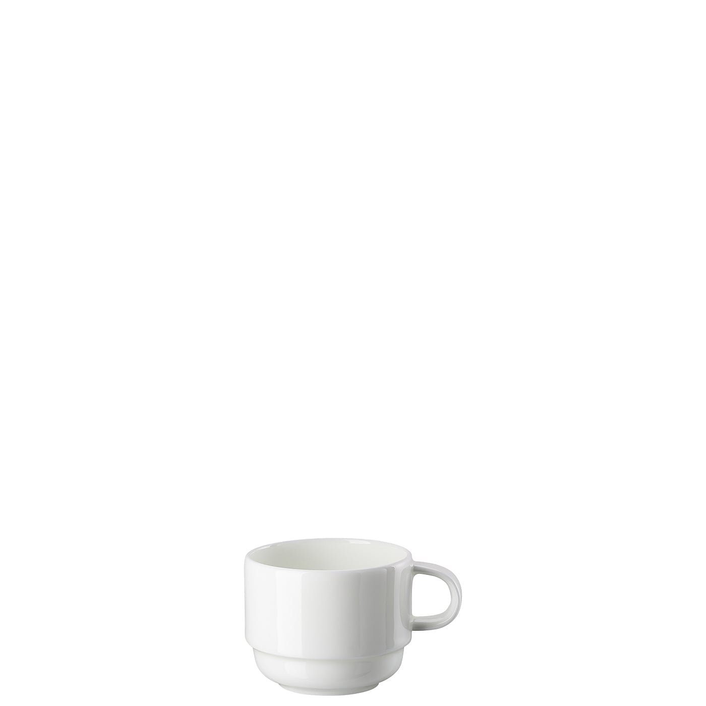 Hutschenreuther Tasse Nora Weiß Kaffee-Obertasse stapelbar, Bone China