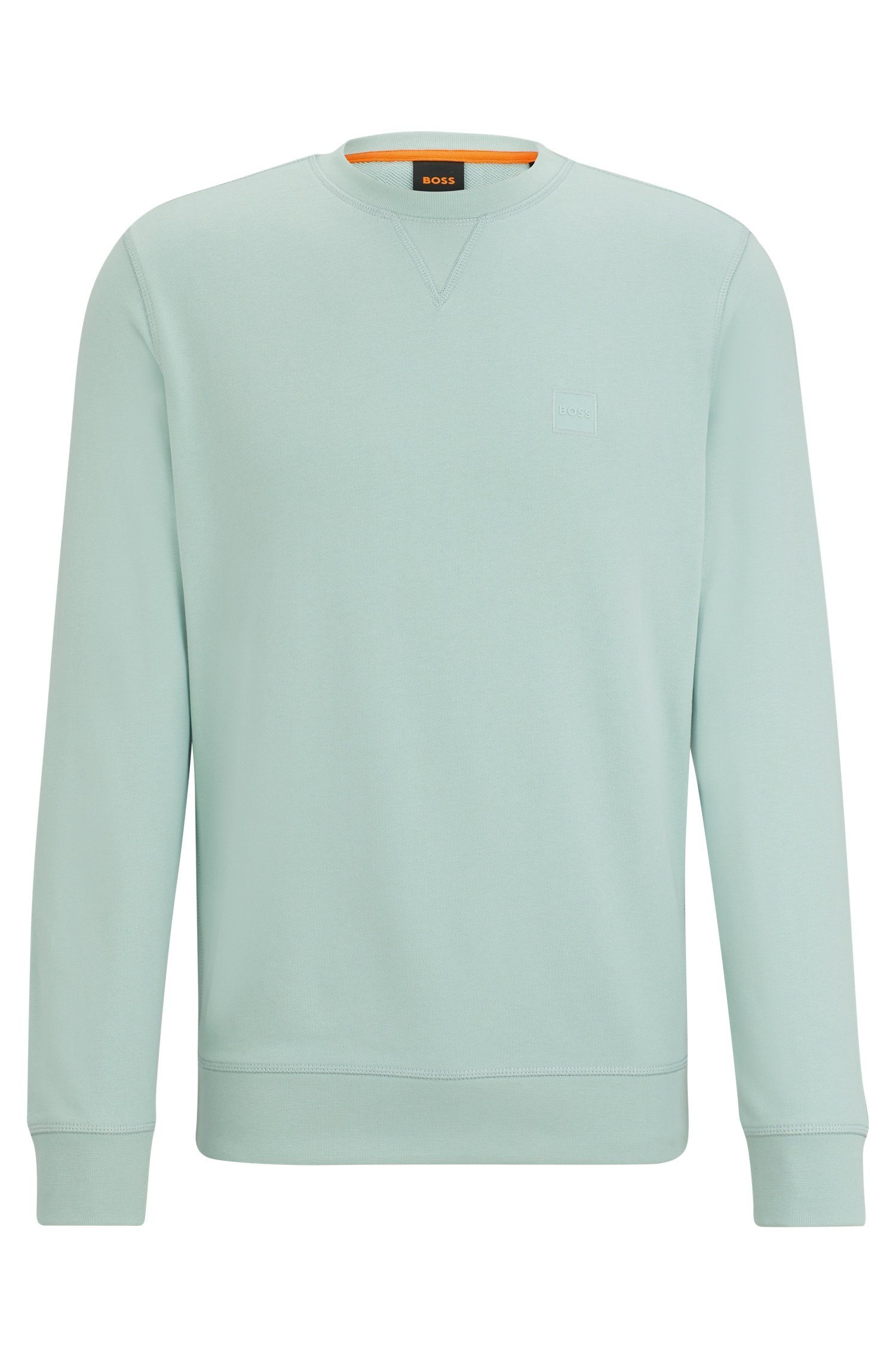 Sweatshirt 446 ORANGE Turquoise/Aqua BOSS Westart Tragekomfort hoher