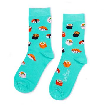 TwoSocks Freizeitsocken Sushi Socken Damen & Herren lustige Socken, Baumwolle, Einheitsgröße (2 Paar)