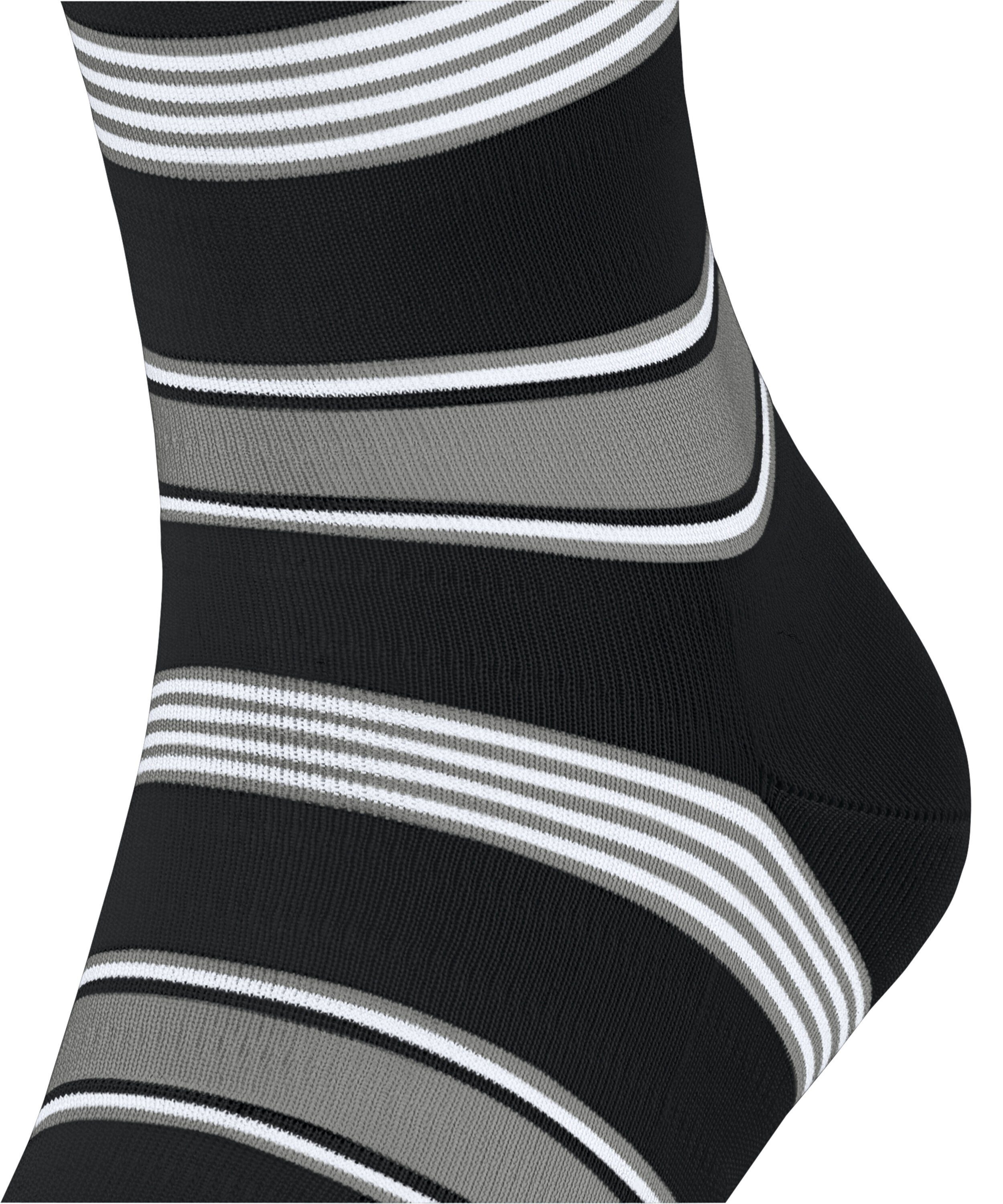 FALKE Socken Marina Stripe Socken mit weicher Baumwolle (1-Paar) mit weicher Baumwolle