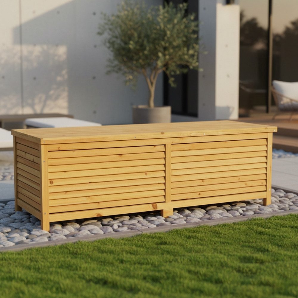 Melko Auflagenbox Auflagenbox Gartenbox Gartentruhe 140CM Kissenbox Aufbewahrungsbox (Stück), Imprägniert