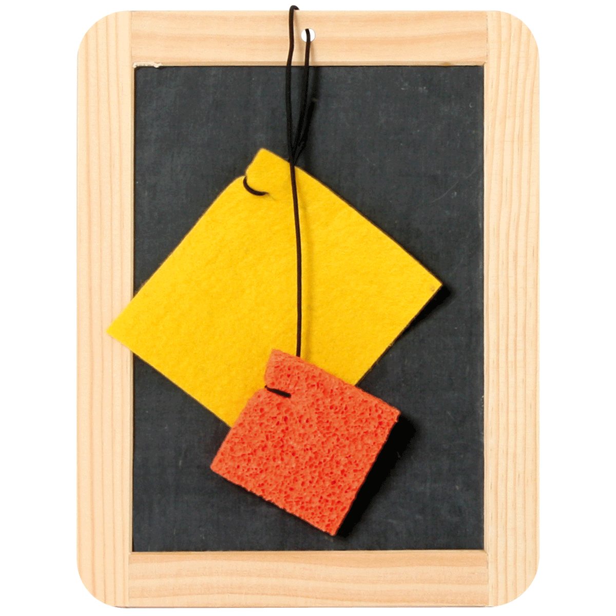 Tafel Schiefertafel Schwamm/Lappen