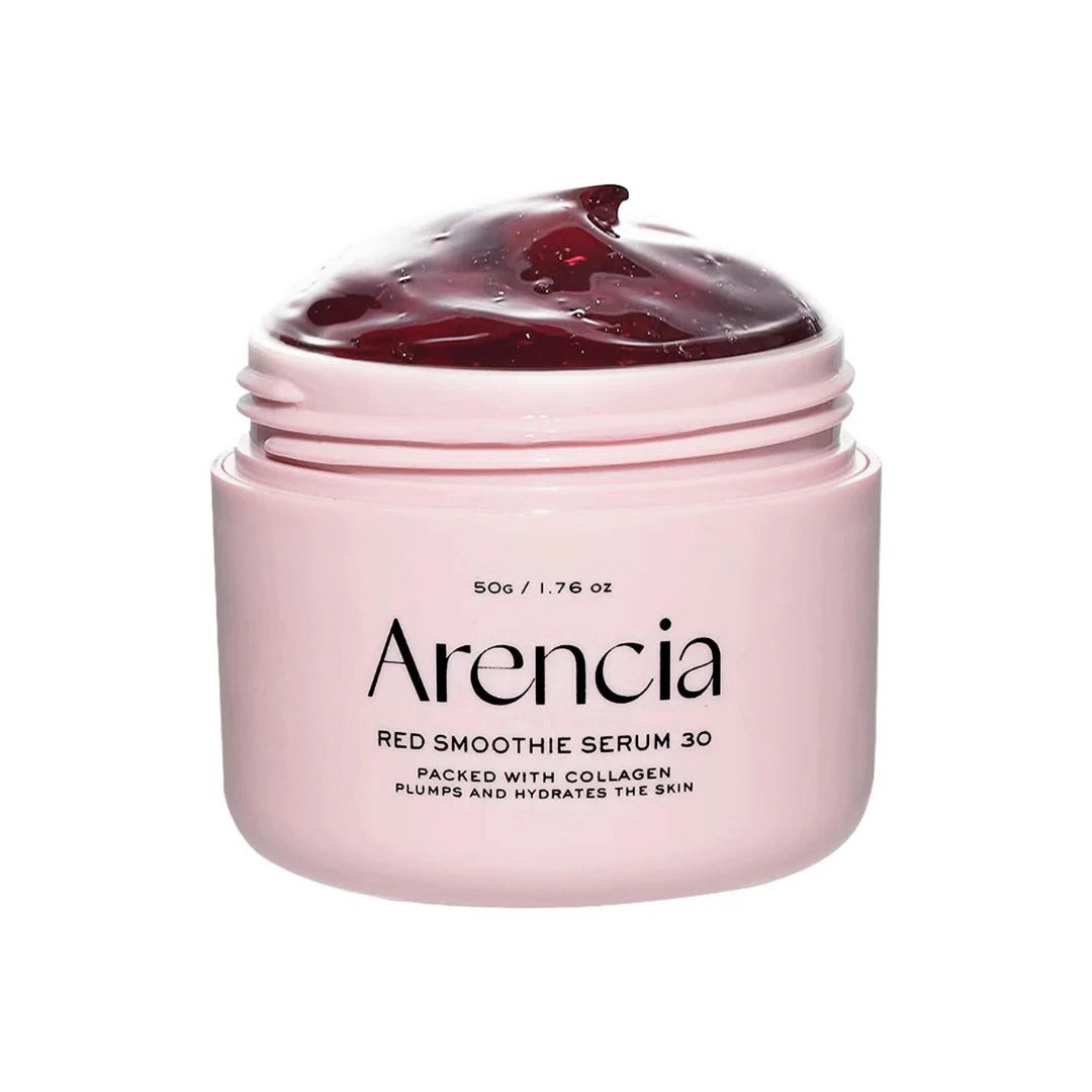 Arencia Gesichtsserum Arencia, Fresh Red Smoothie Serum – 50 g, Frisches Red-Smoothie-Serum mit antioxidativen Pflanzenextrakten