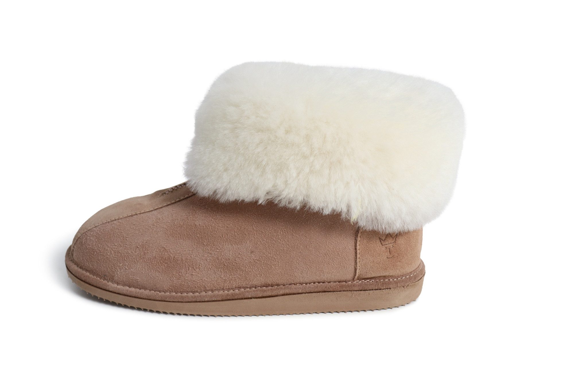 Kaiser Hausschuh Alta mit Reißverschluss Lammfell Hausschuh