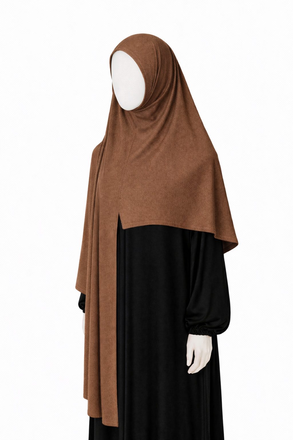 Aymasal Hijab Easy Jersey Hijab to-go Kopftuch Schal Tuch Islam Extra lang 180x70 (Einzelstück, 1-St., Einzelartikel) Easy Hijab mit Frontnaht aus Viskose Stretch Komfort
