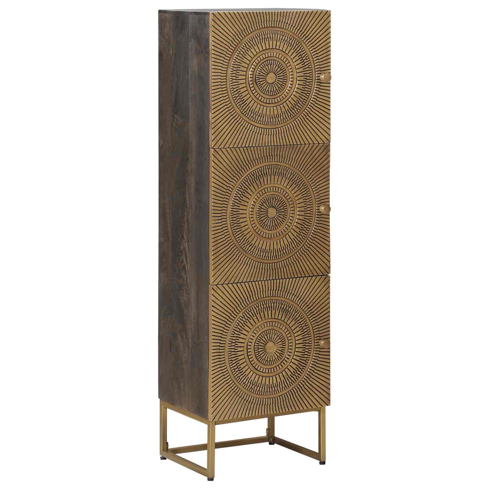 vidaXL Sideboard 35 x 30 x 120 cm Highboard Messing 35x30x120 cm