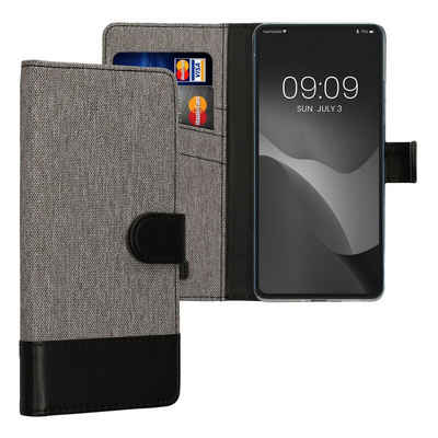 kwmobile Handyhülle Wallet Case für Xiaomi Redmi Note 12 Pro 5G, Hülle mit Ständer - Handyhülle Kartenfächer