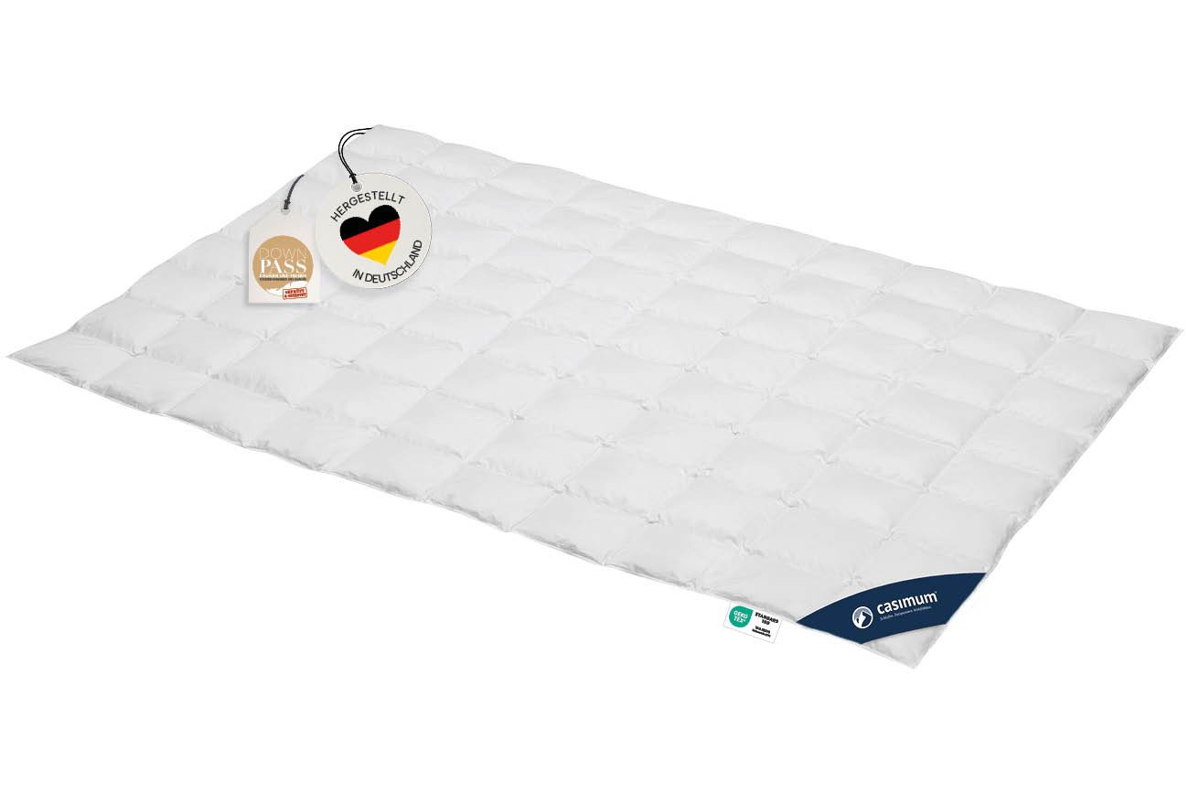 casimum Daunenbettdecke PREMIUM Daunendecke 135x200, 155x220, 200x200 für S günstig online kaufen
