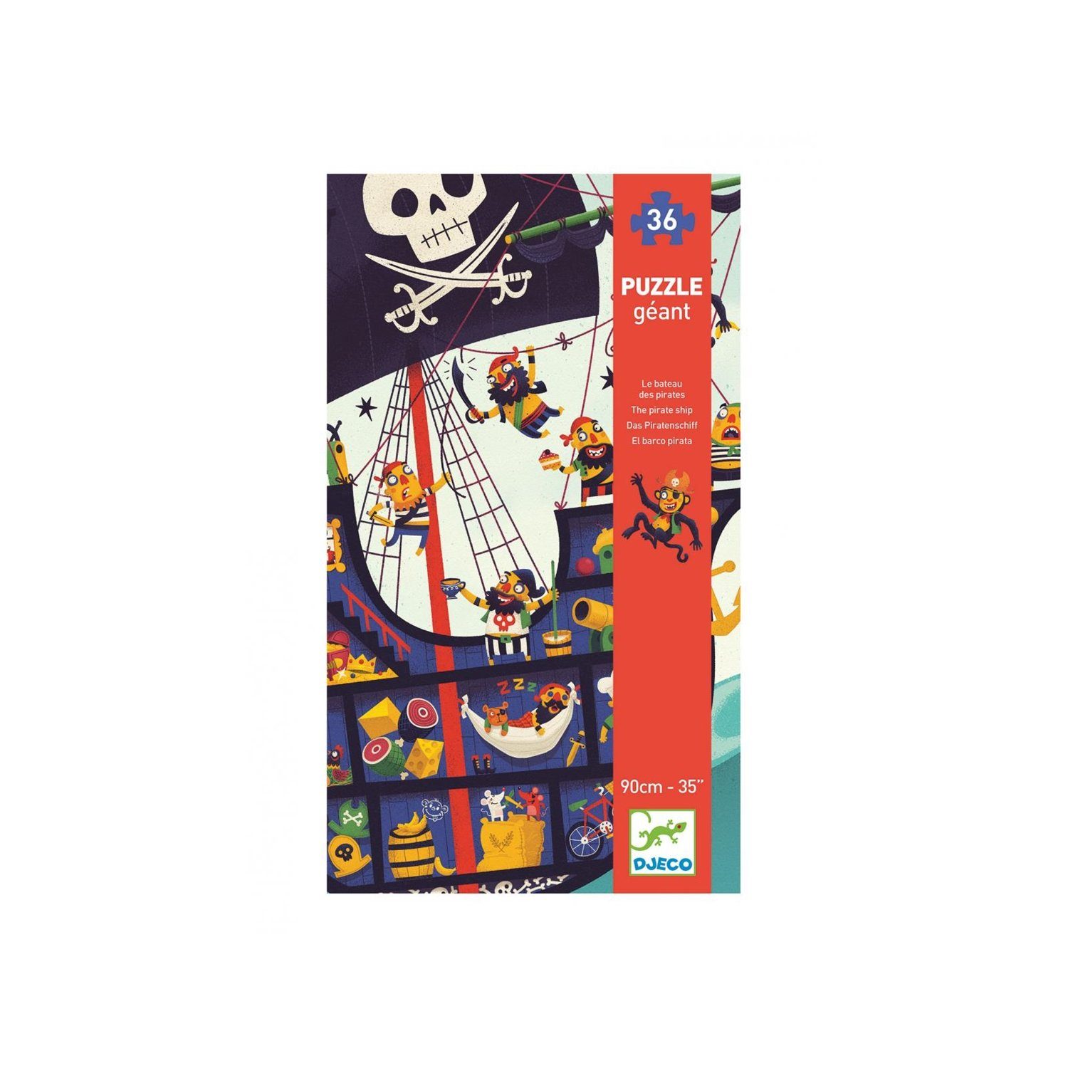 DJECO Puzzle DJ07129 Bodenpuzzle: Das Piratenschiff, Puzzleteile günstig online kaufen