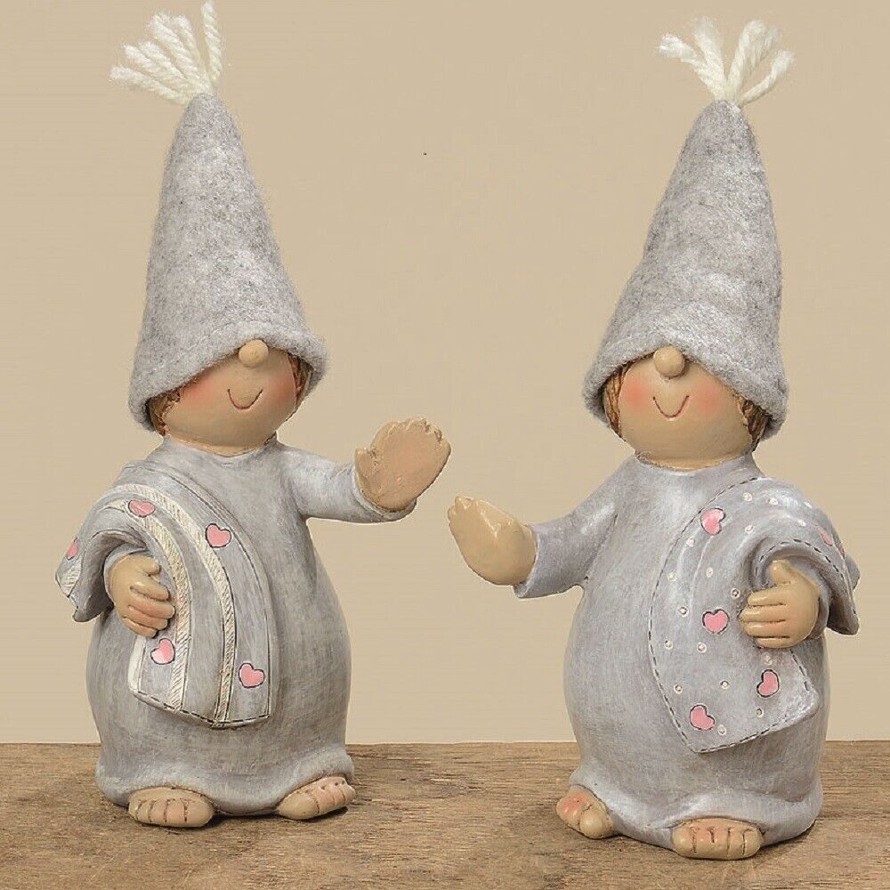 BOLTZE GRUPPE GmbH Weihnachtsfigur Dekofigur Wichtel H.16 cm Deko Winter Weihnachten