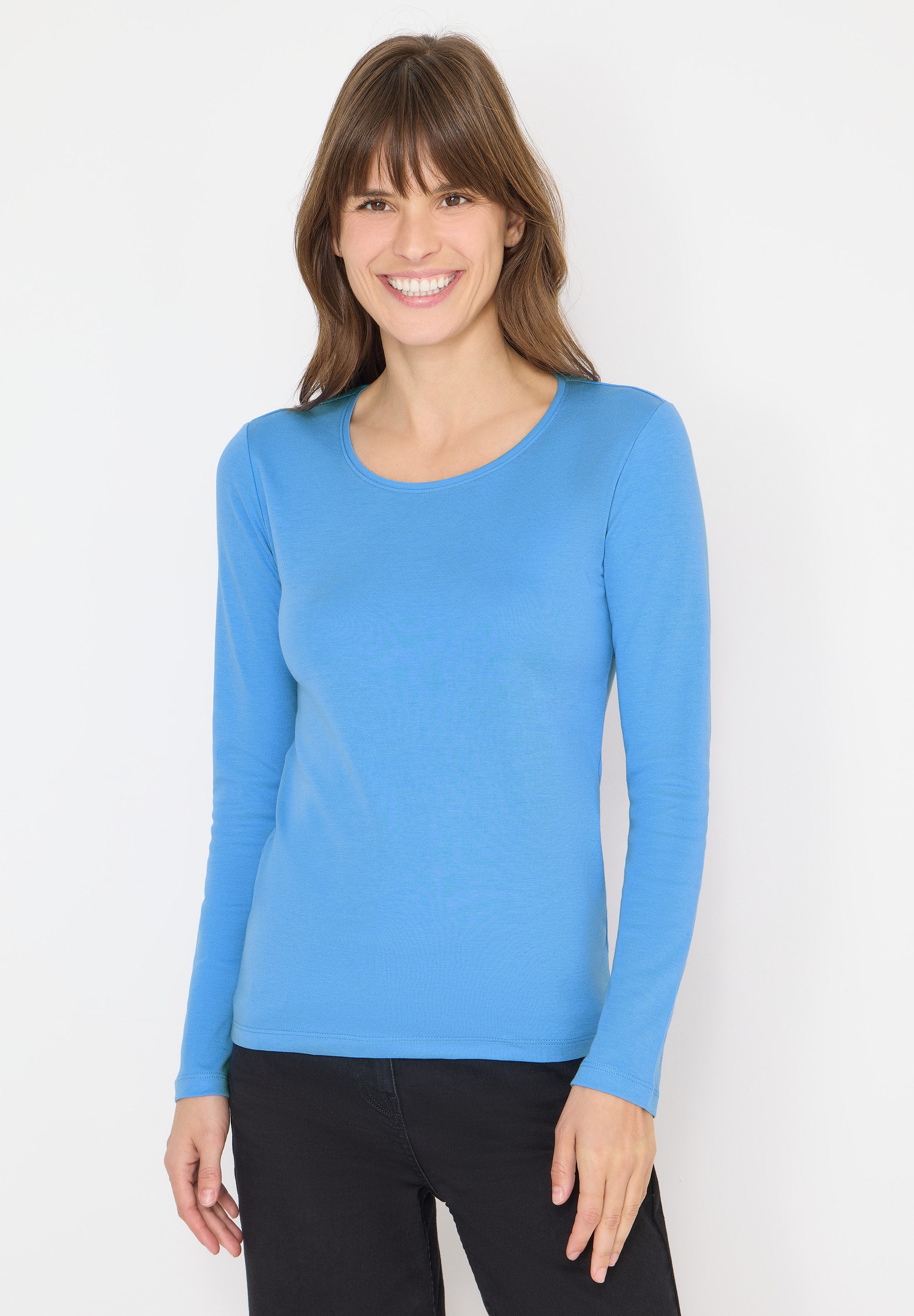 CECIL Langarmshirt aus reiner Baumwolle günstig online kaufen