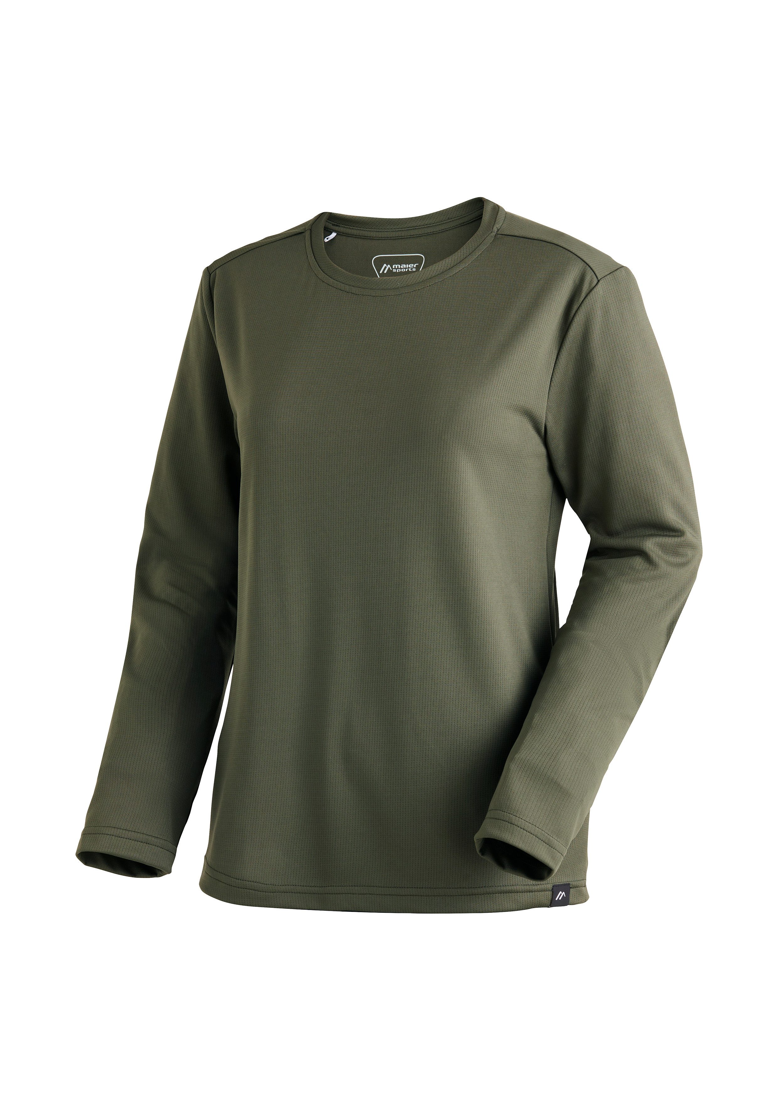 Maier Sports Langarmshirt MS FAV Long Tee W atmungsaktives Damen Shirt langarm, Regular Fit
