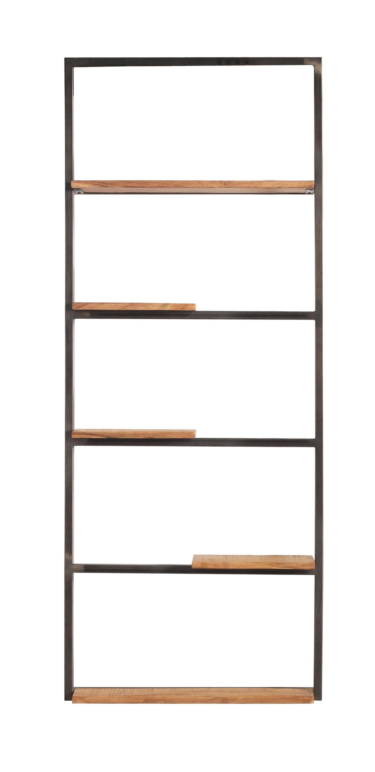 WOLF MÖBEL Regal SHELF Bad Wandregal mit 5 Ablagen, 60 x 15 x 150, SHELF Bad Wandregal mit 5 Ablagen