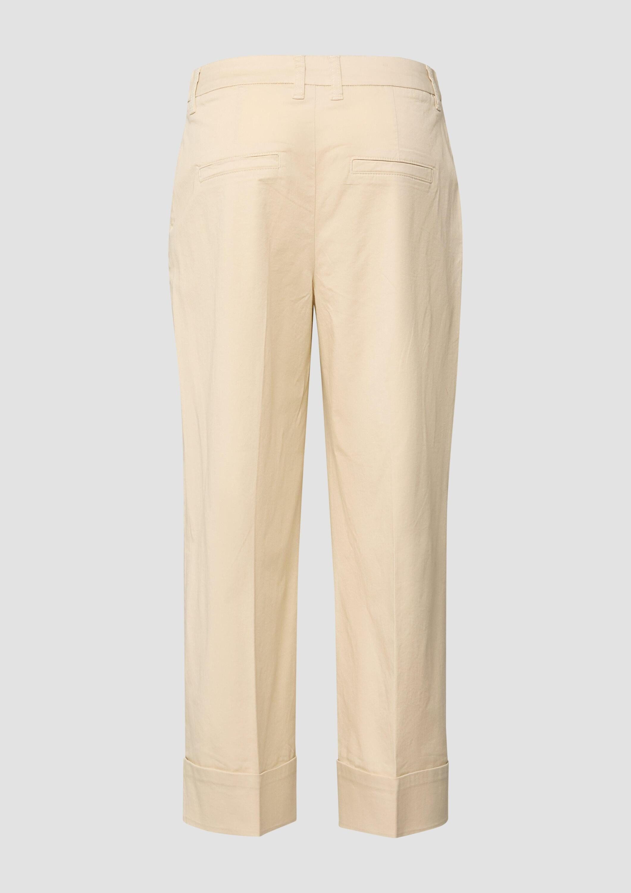 s.Oliver 7/8-Hose Hose High Rise-Culotte mit Umschlag