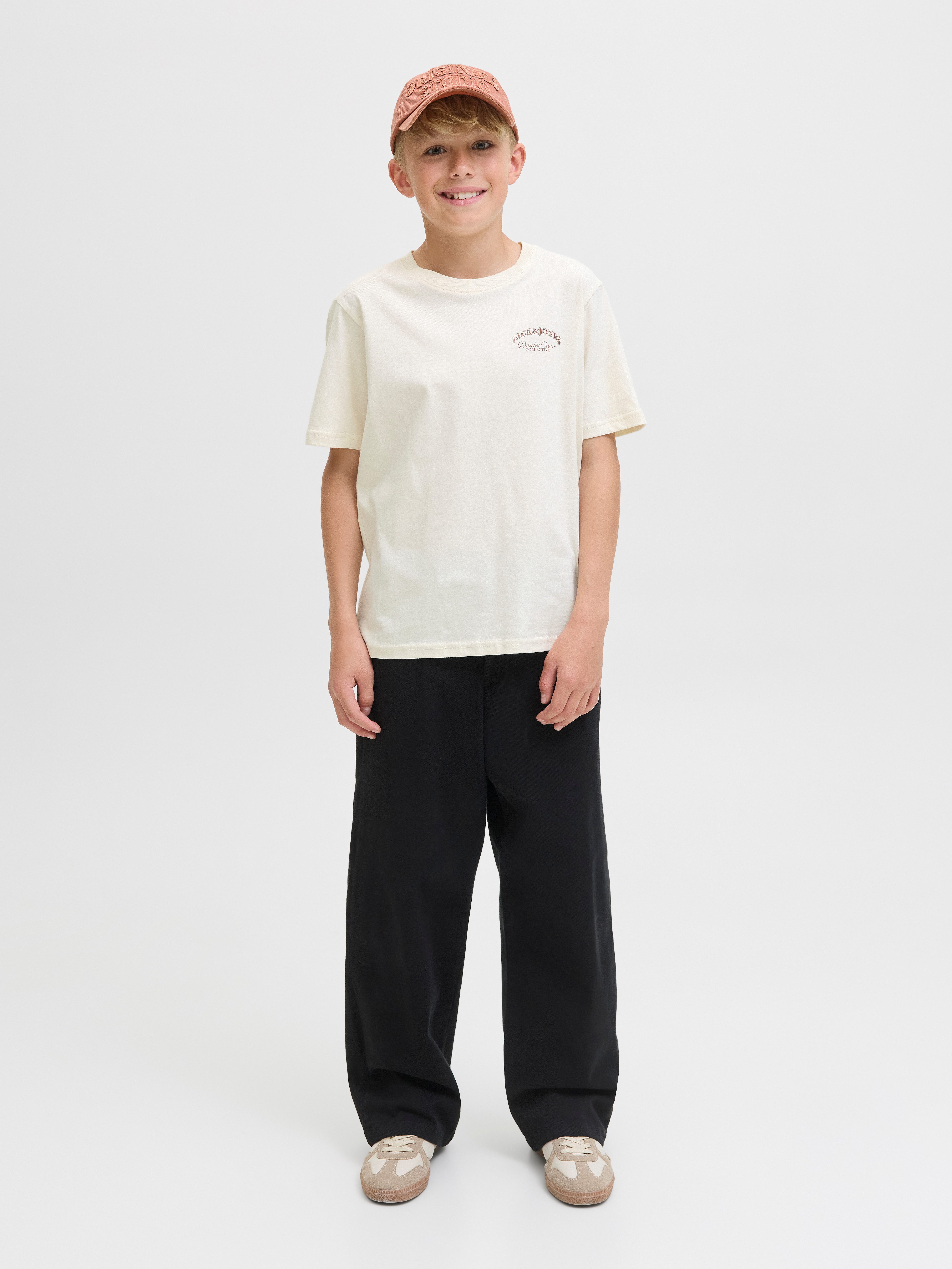 Jack & Jones Junior Rundhalsshirt JJEBRANDES BACKP RELAXED TEE SS SN JNR Baumwolle, relaxed fit – Bild 5 von 5