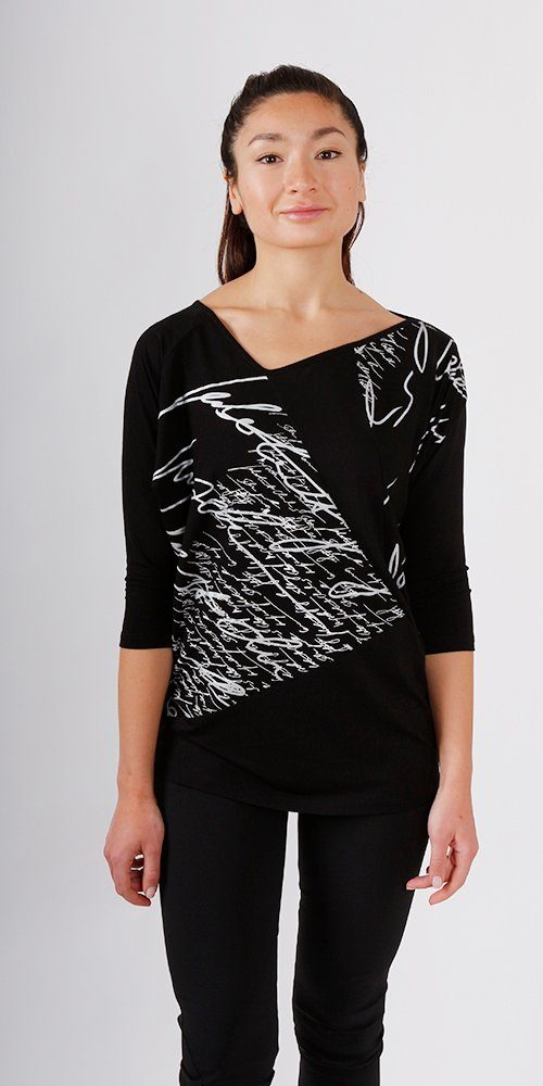kaseee 2-in-1-Shirt kaseee Shirt mit doppeltem Handsiebdruck Siebdruck günstig online kaufen